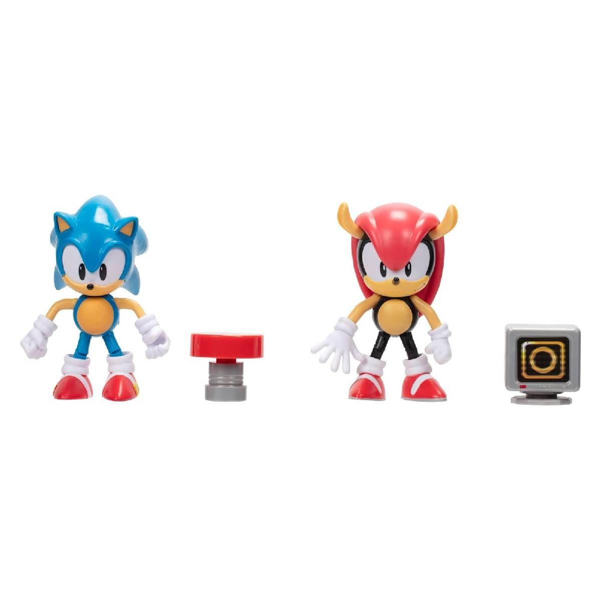 Pack 2 Figuras De 10 Cms - Sonic & Classic Mighty-1