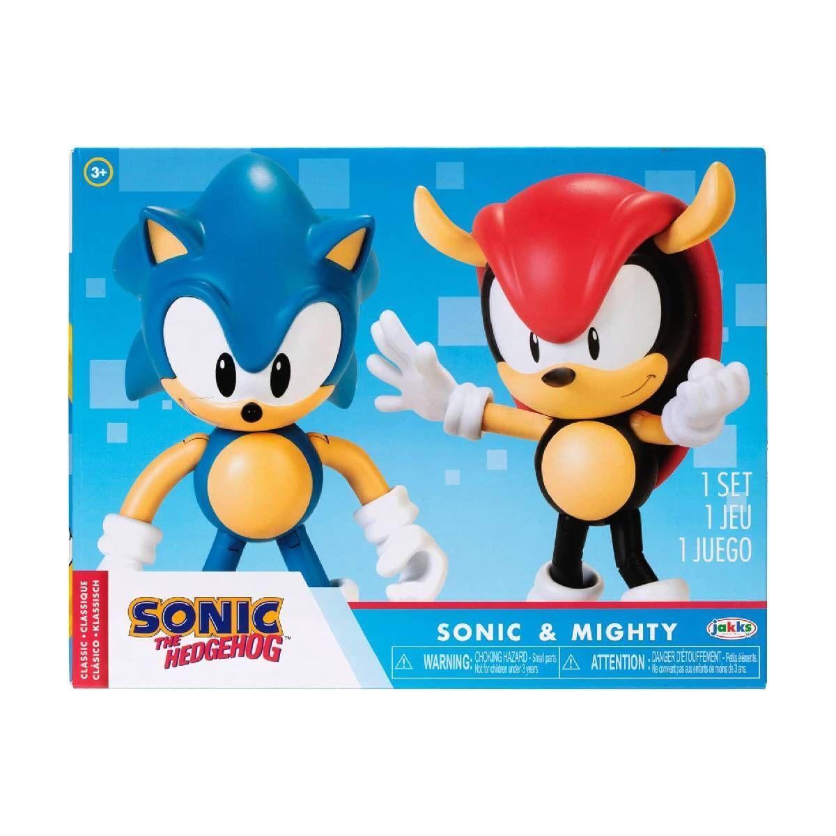 Pack 2 Figuras De 10 Cms - Sonic & Classic Mighty-6