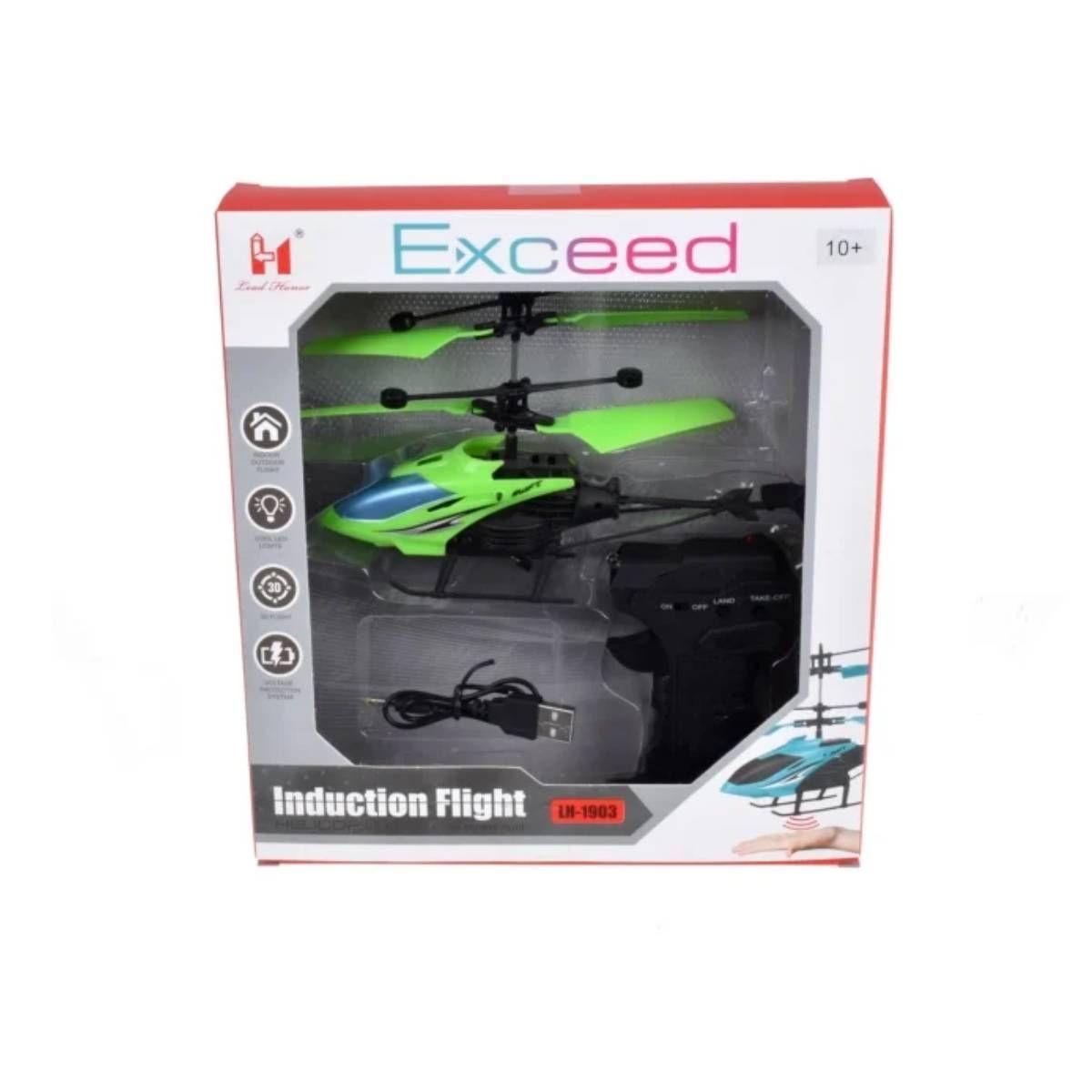 Helicoptero Radio Controlado 17 Cms Con Pilas Recargables --2