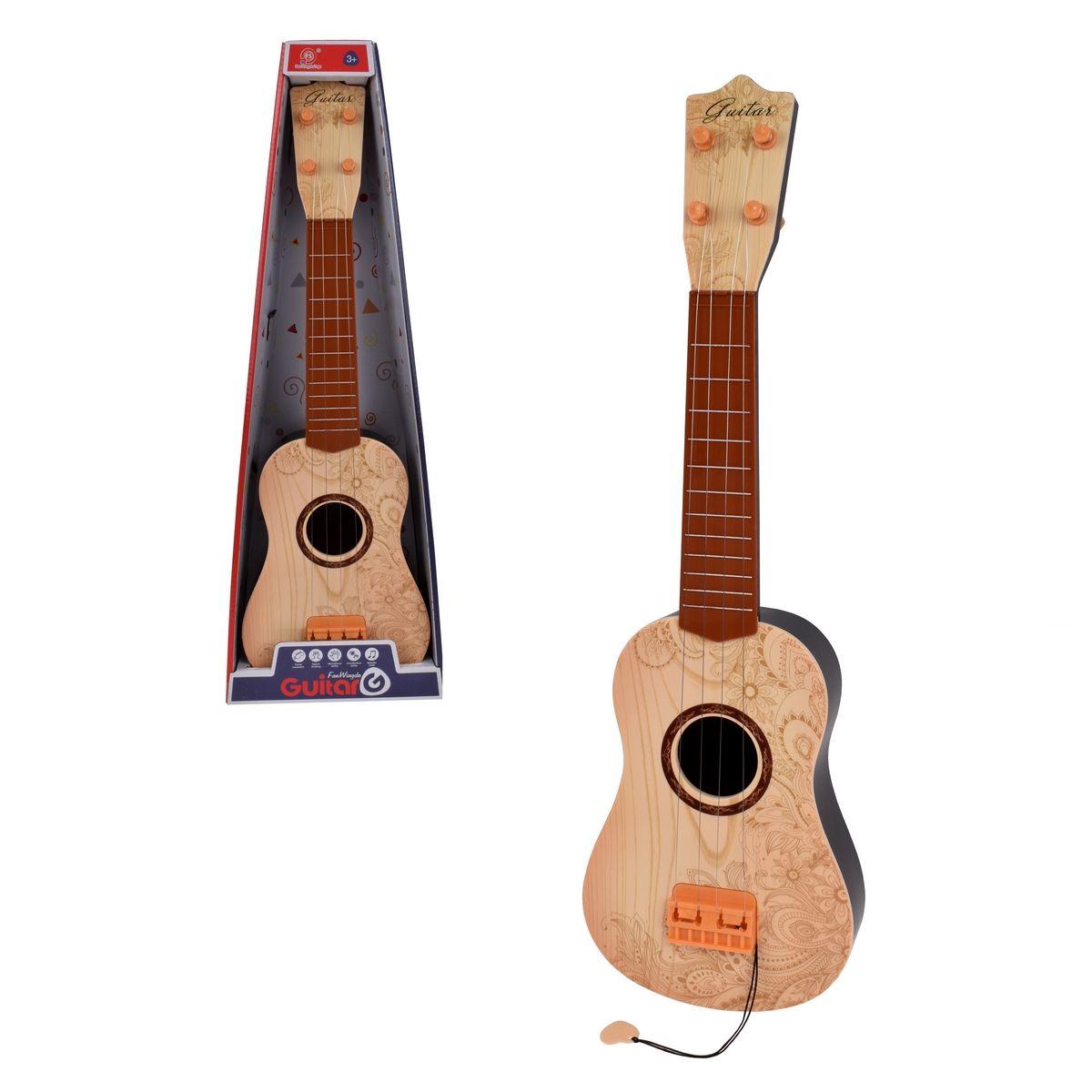 Guitarra Acustica De 52 Cm Con Uñta - Caf√Â-Diseño-0