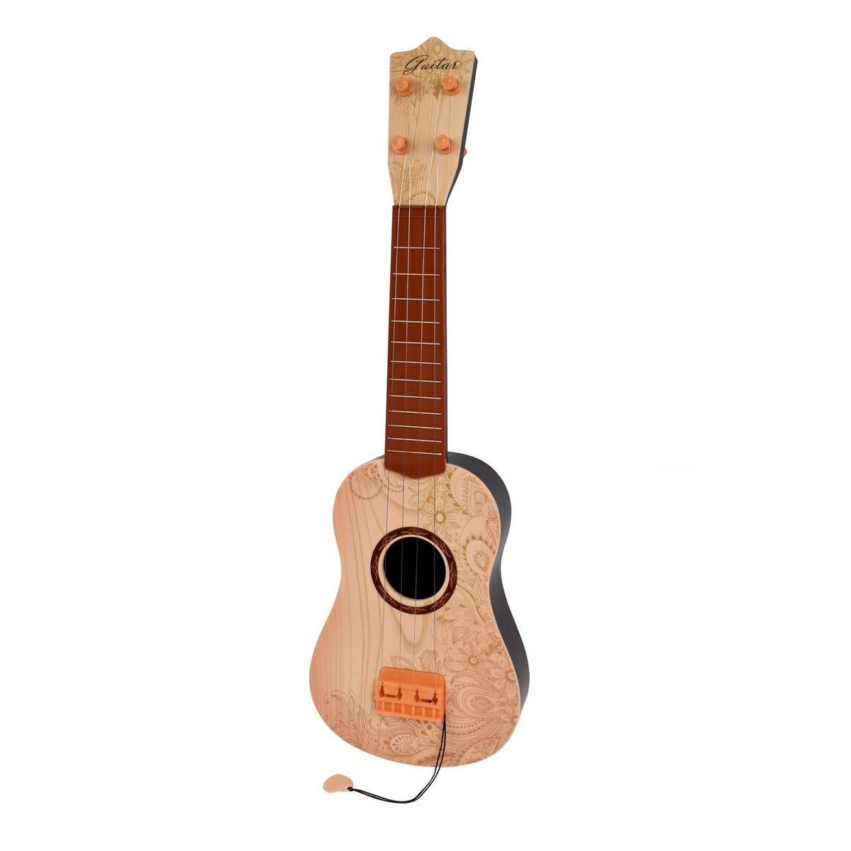 Guitarra Acustica De 52 Cm Con Uñta - Caf√Â-Diseño-1