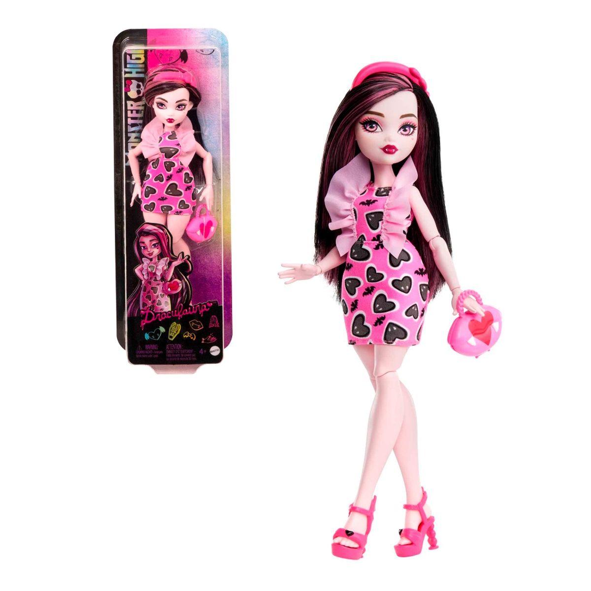 MONSTER HIGH MUÑECA BÁSICA DRACULAURA-0