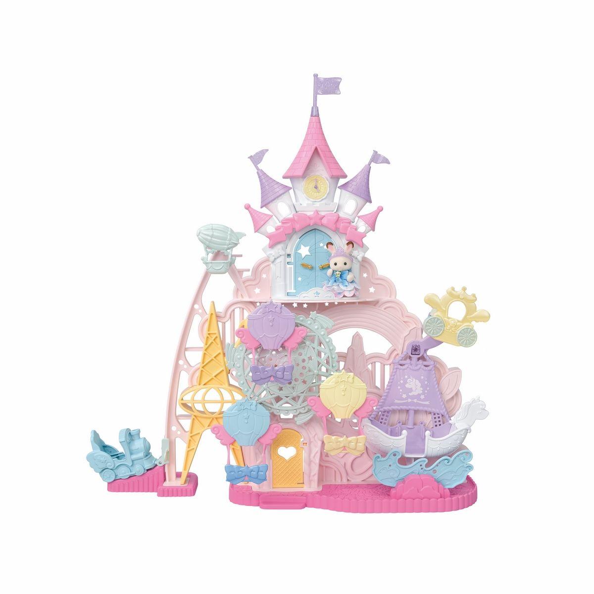 PARQUE DE ATRACCIONES CON FIGURA SYLVANIAN FAMILIES-0