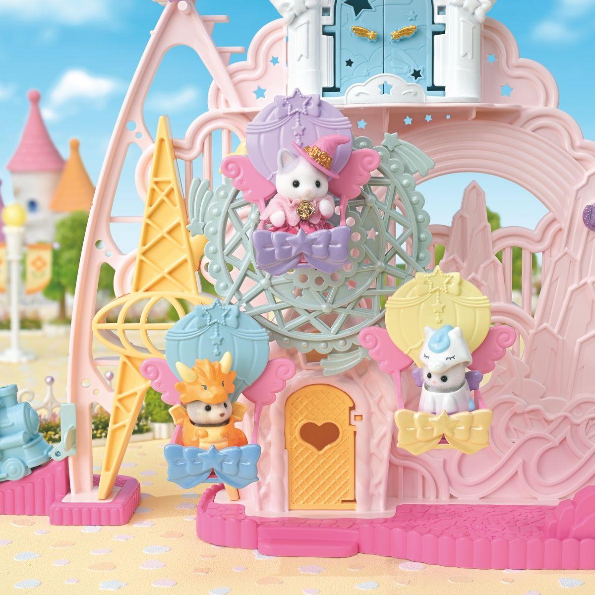 PARQUE DE ATRACCIONES CON FIGURA SYLVANIAN FAMILIES-7