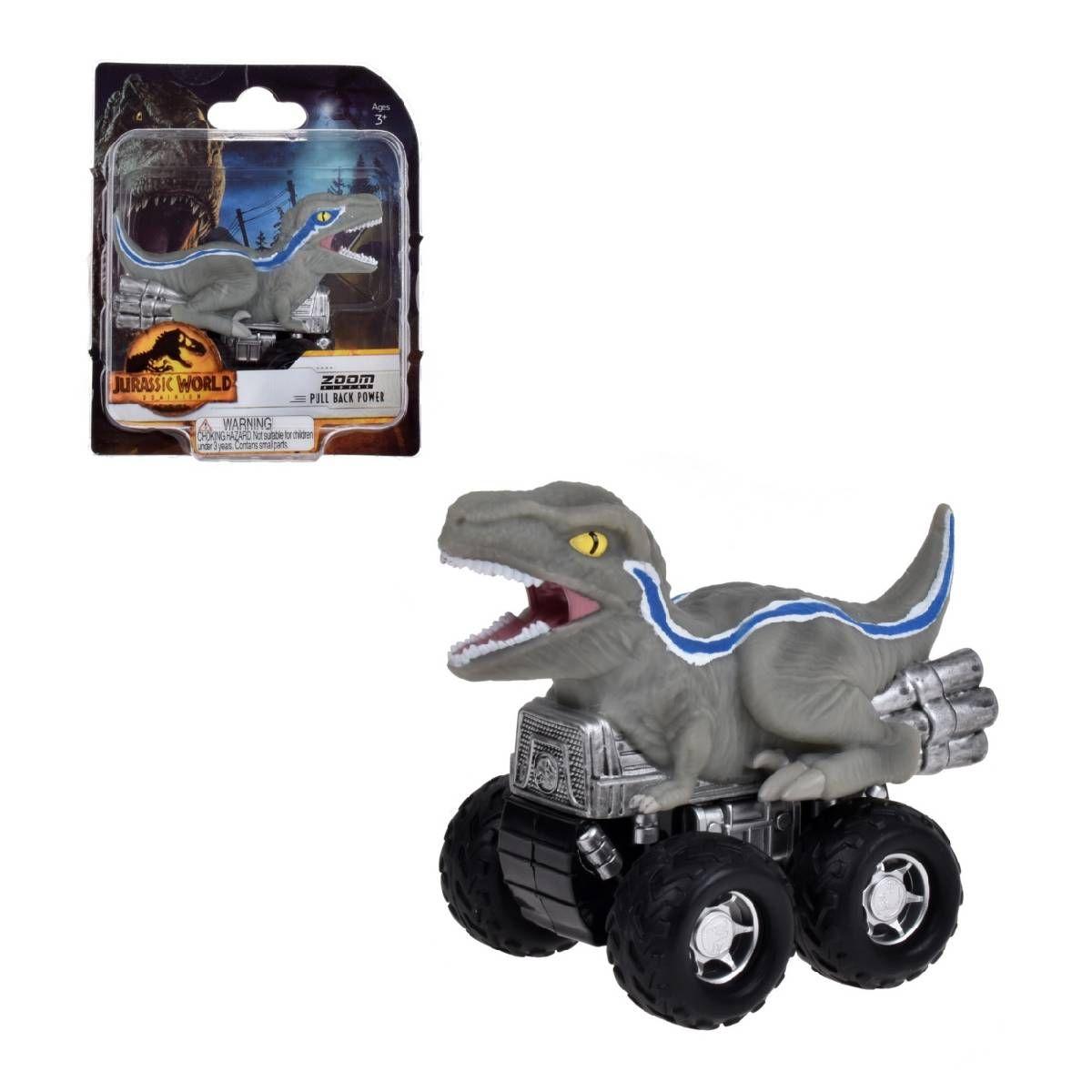 Dinosaurio Vehiculo Pullback Jurassic World Dominion - Blue-0