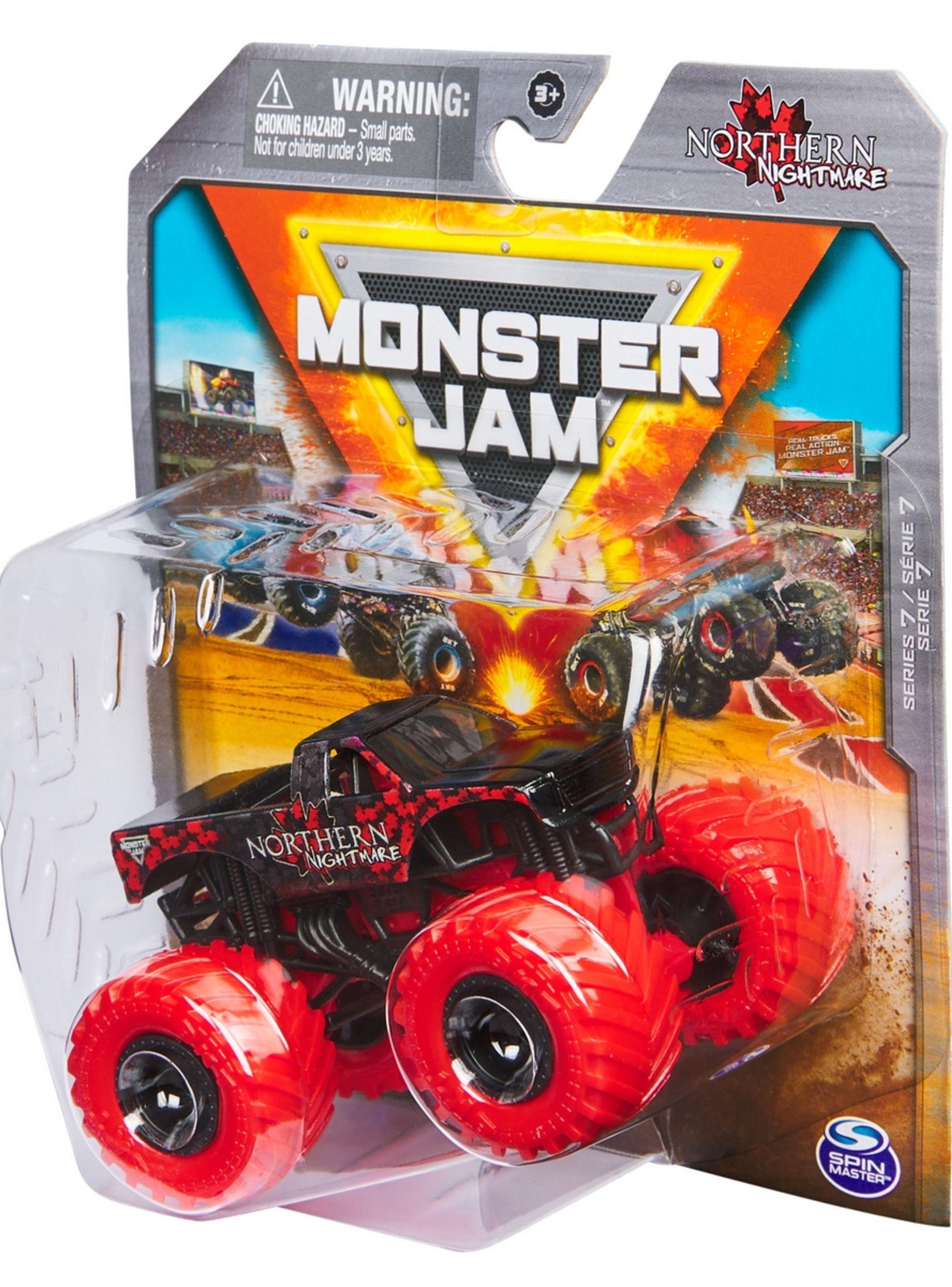 Vehículo Monster Jam 1:64 Northern Nightmare metálico-1