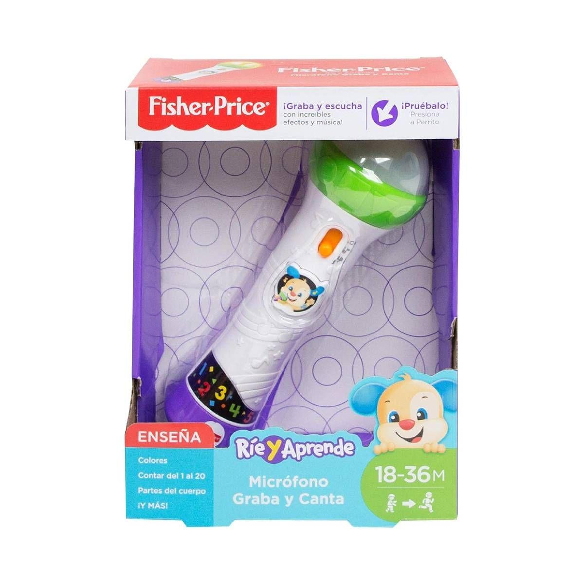 Fisher Price Ríe Y Aprende Micrófono Graba Y Canta-7