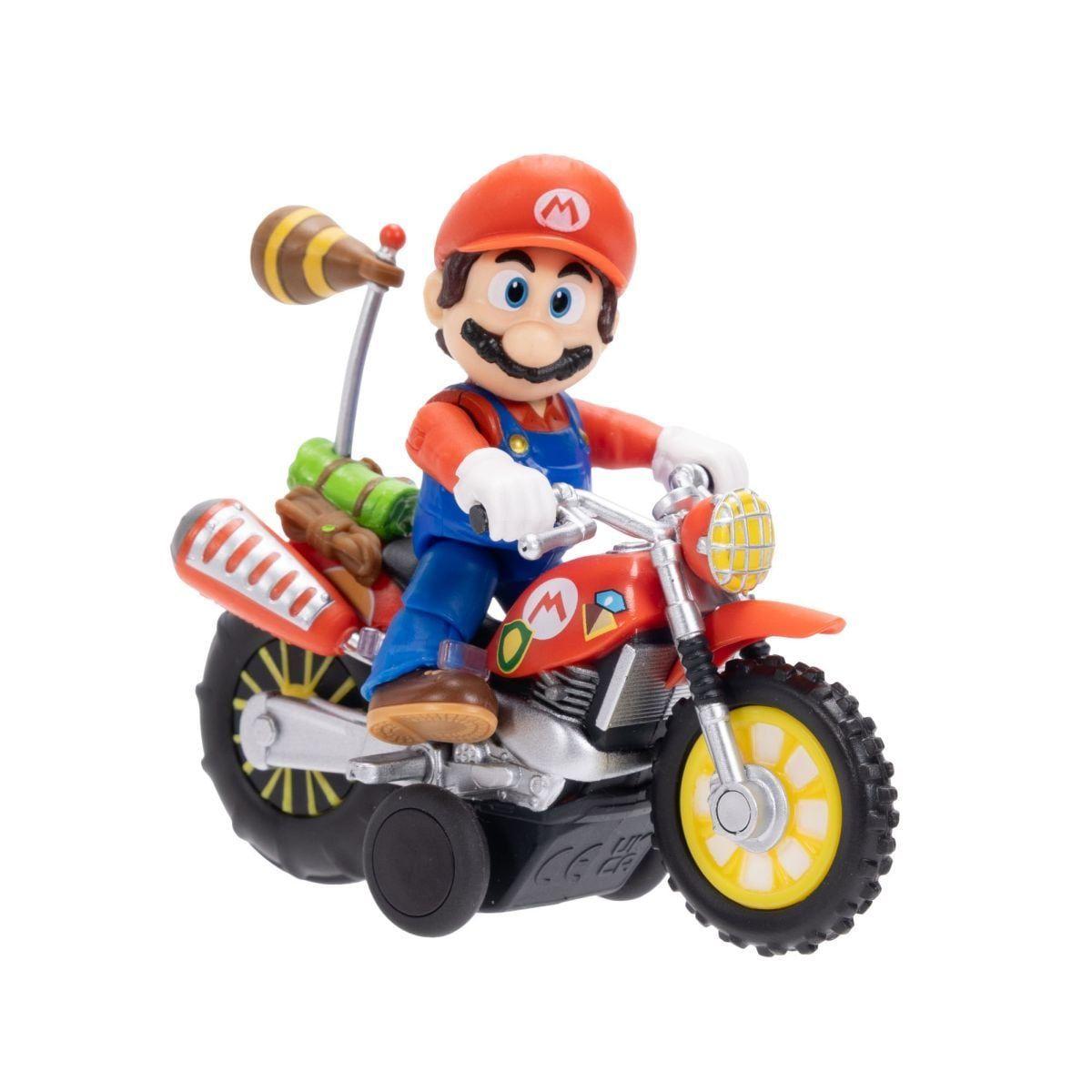 MOTO CON FIGURA 6 CM NINTENDO PELICULA - MARIO-3