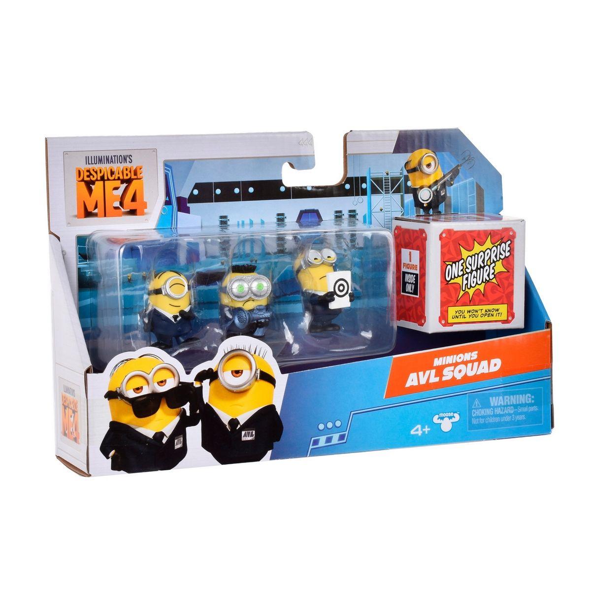 Pack 4 Figuras Minions Mi Villano Favorito - Avl Squad-2