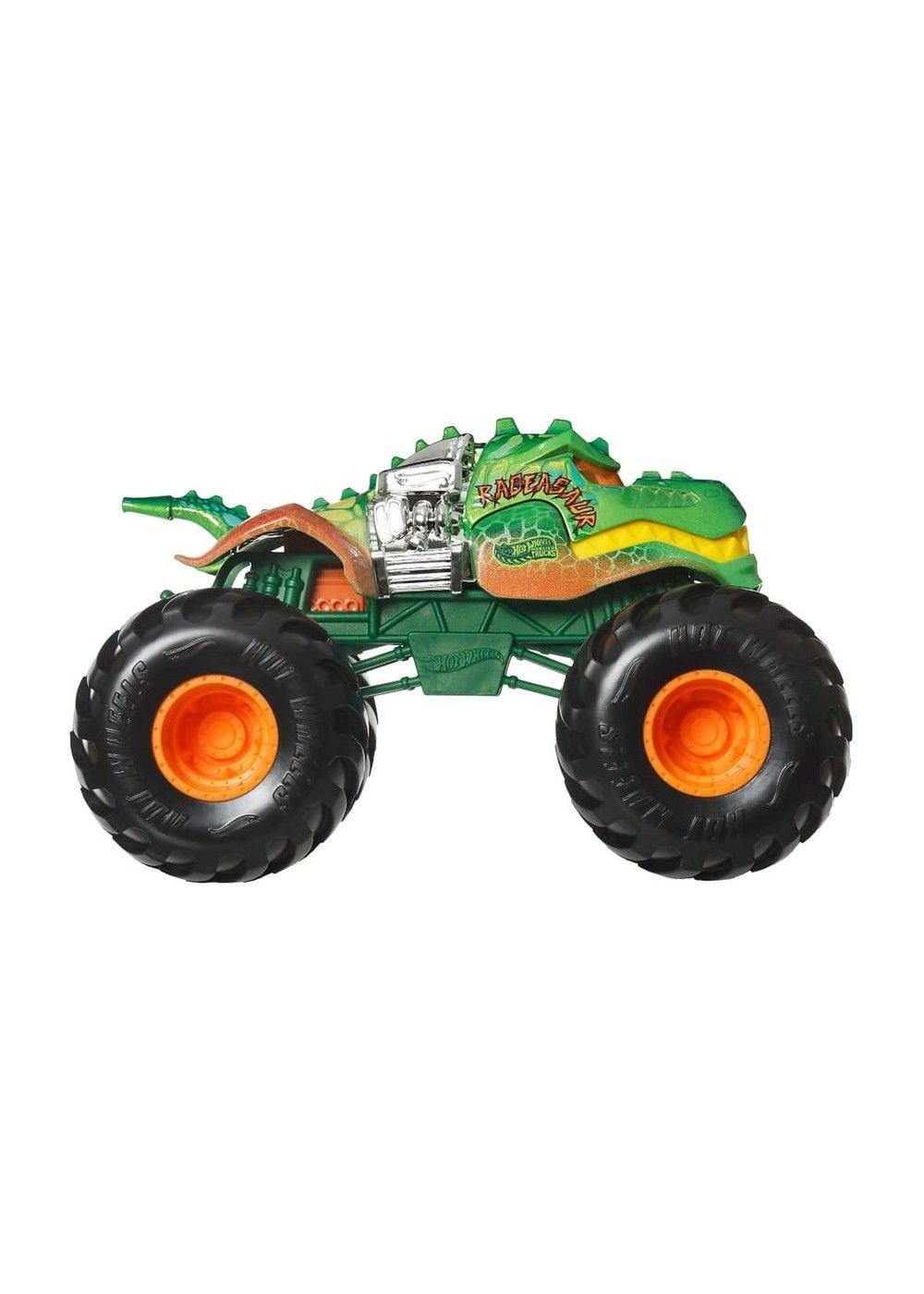 HOT WHEELS MONSTER TRUCKS ESCALA 1:24 - RAGEASAUR-1