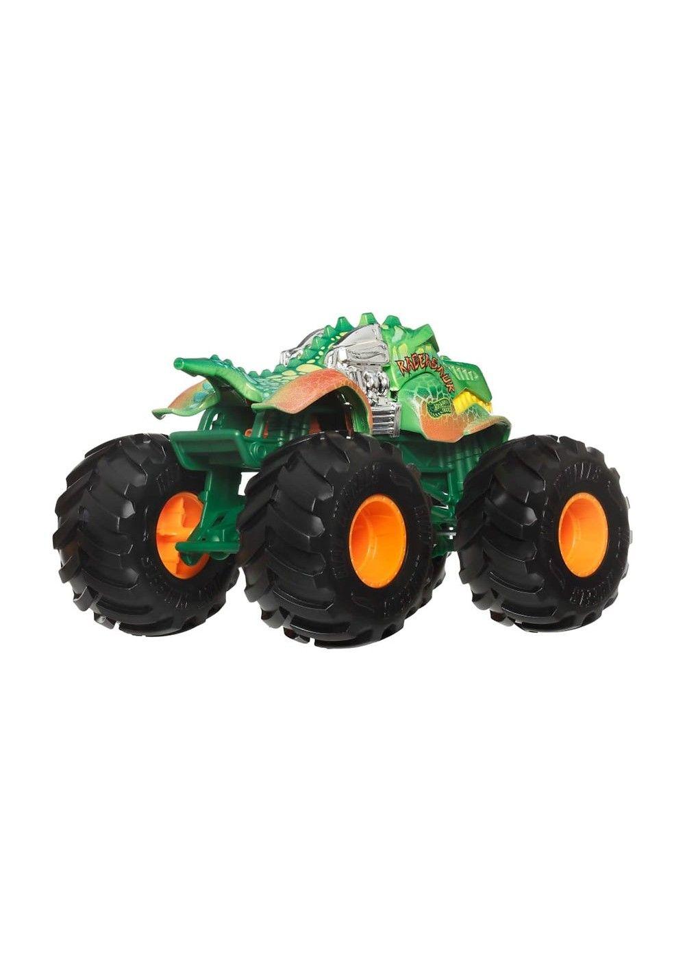 HOT WHEELS MONSTER TRUCKS ESCALA 1:24 - RAGEASAUR-4