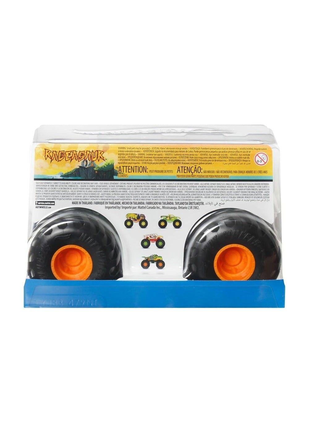 HOT WHEELS MONSTER TRUCKS ESCALA 1:24 - RAGEASAUR-5