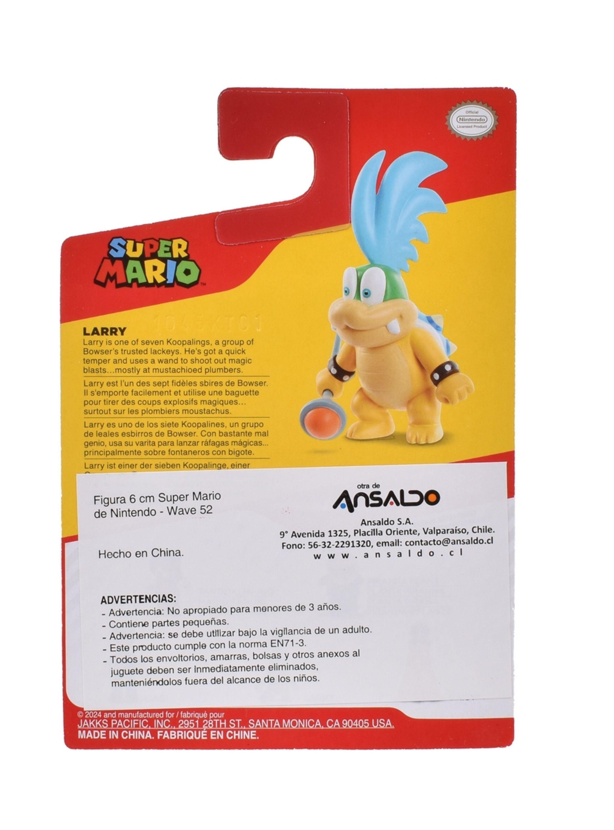 Figuras 6 Cm Super Mario De Nintendo Wave 54 - Larry-3