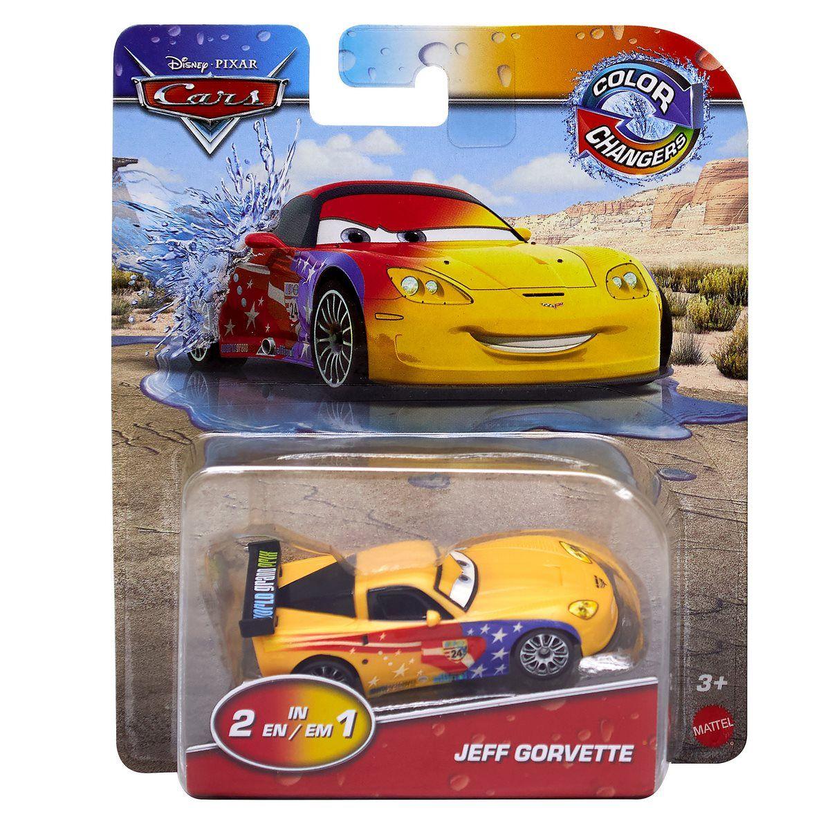 CARS COLOR CHANGE DIECAST SURTIDO MATTEL - JEFF GORVETTE-1
