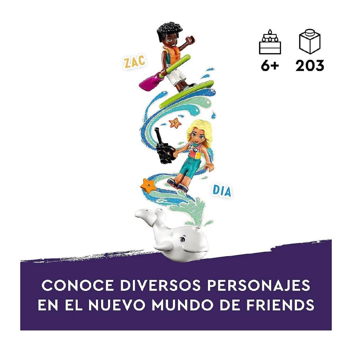 AVIÓN DE RESCATE MARÍTIMO LEGO FRIENDS-4