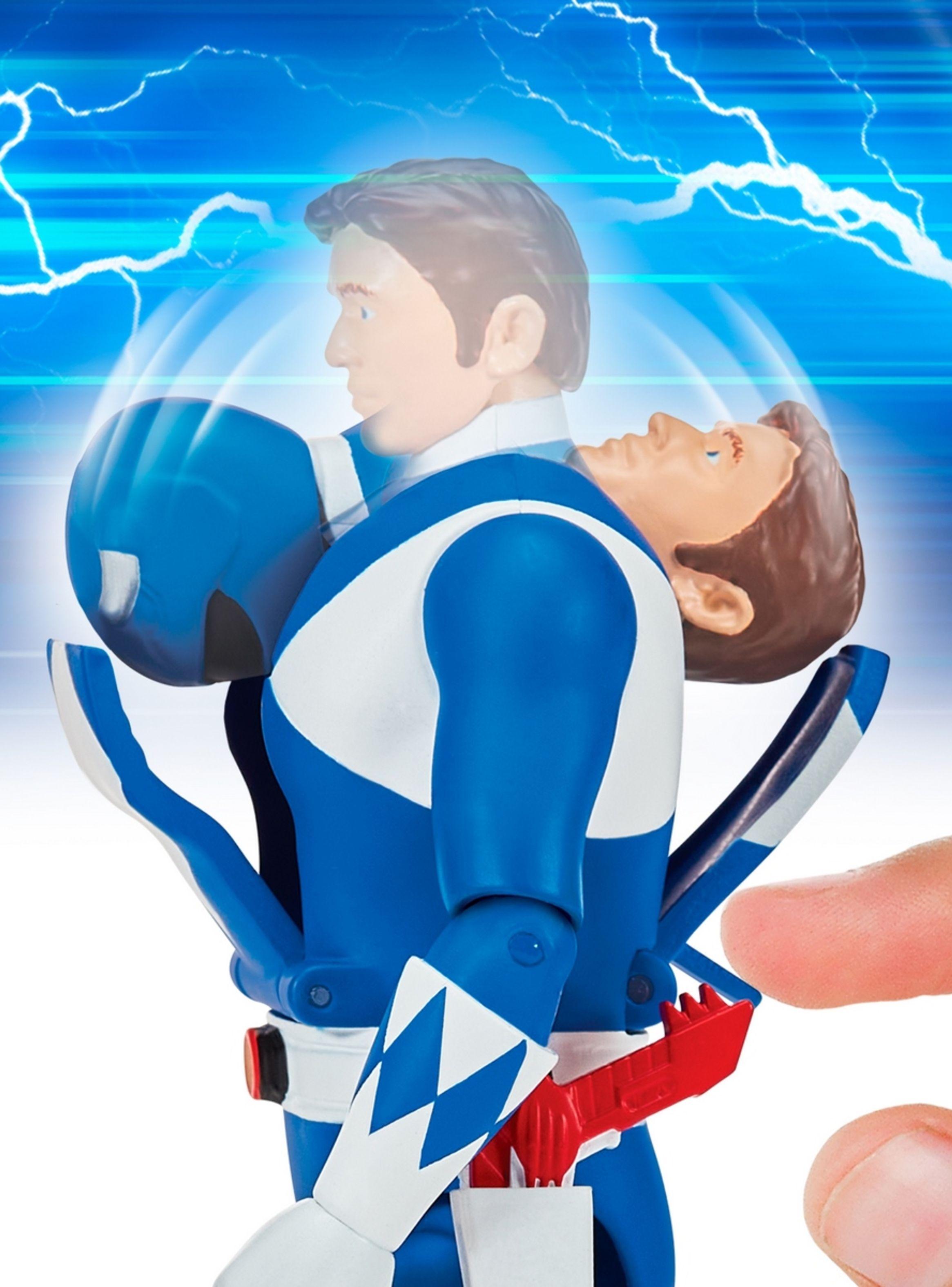 Power Rangers Figura Gira Cabeza - Blue Ranger-4