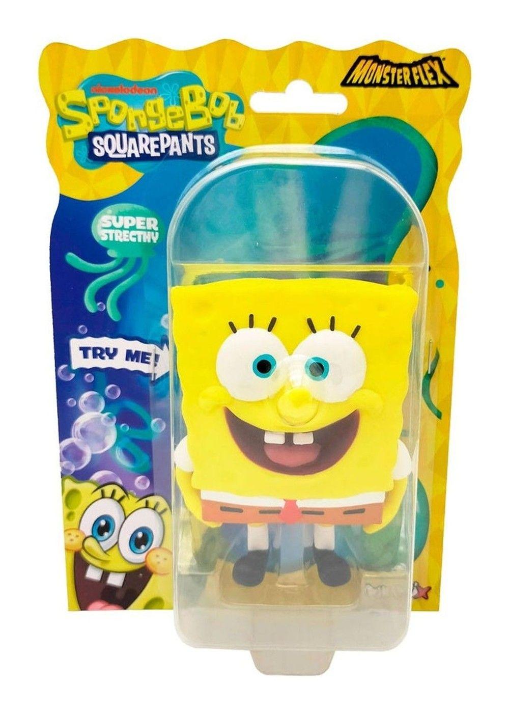 FIGURA STRECH DE GOMA DE 11 A 15 CMS QUE SE ESTIRA BOB ESPONJA - BOB ESPONJA FELIZ-1