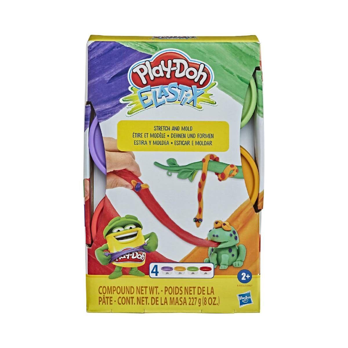 Play Doh Mundo De Texturas Elastix - Pack 4 Colores Animales-2