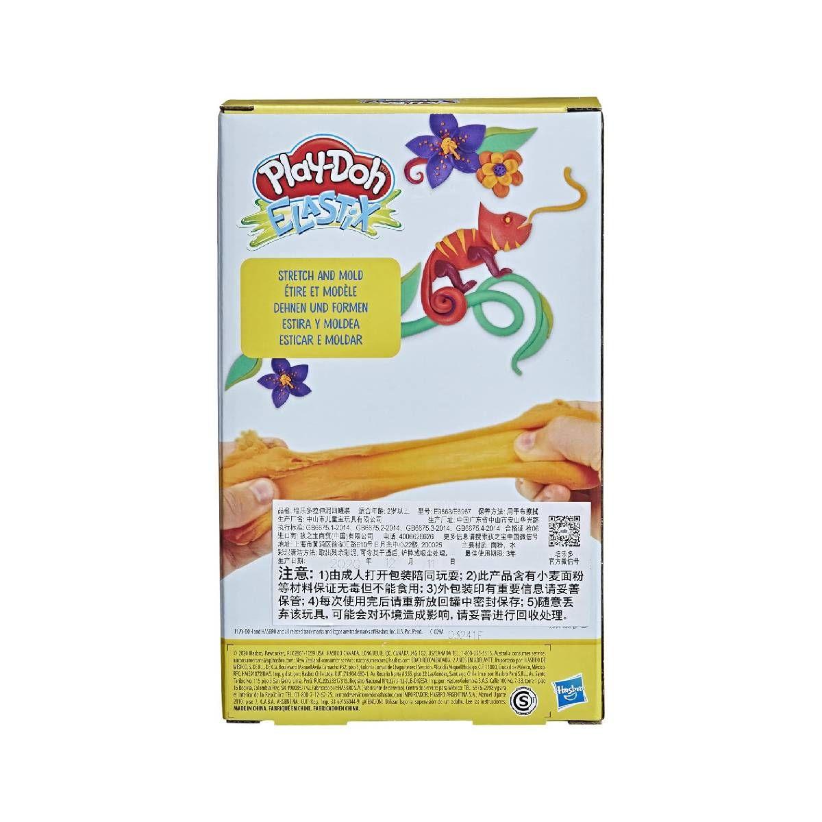 Play Doh Mundo De Texturas Elastix - Pack 4 Colores Animales-3