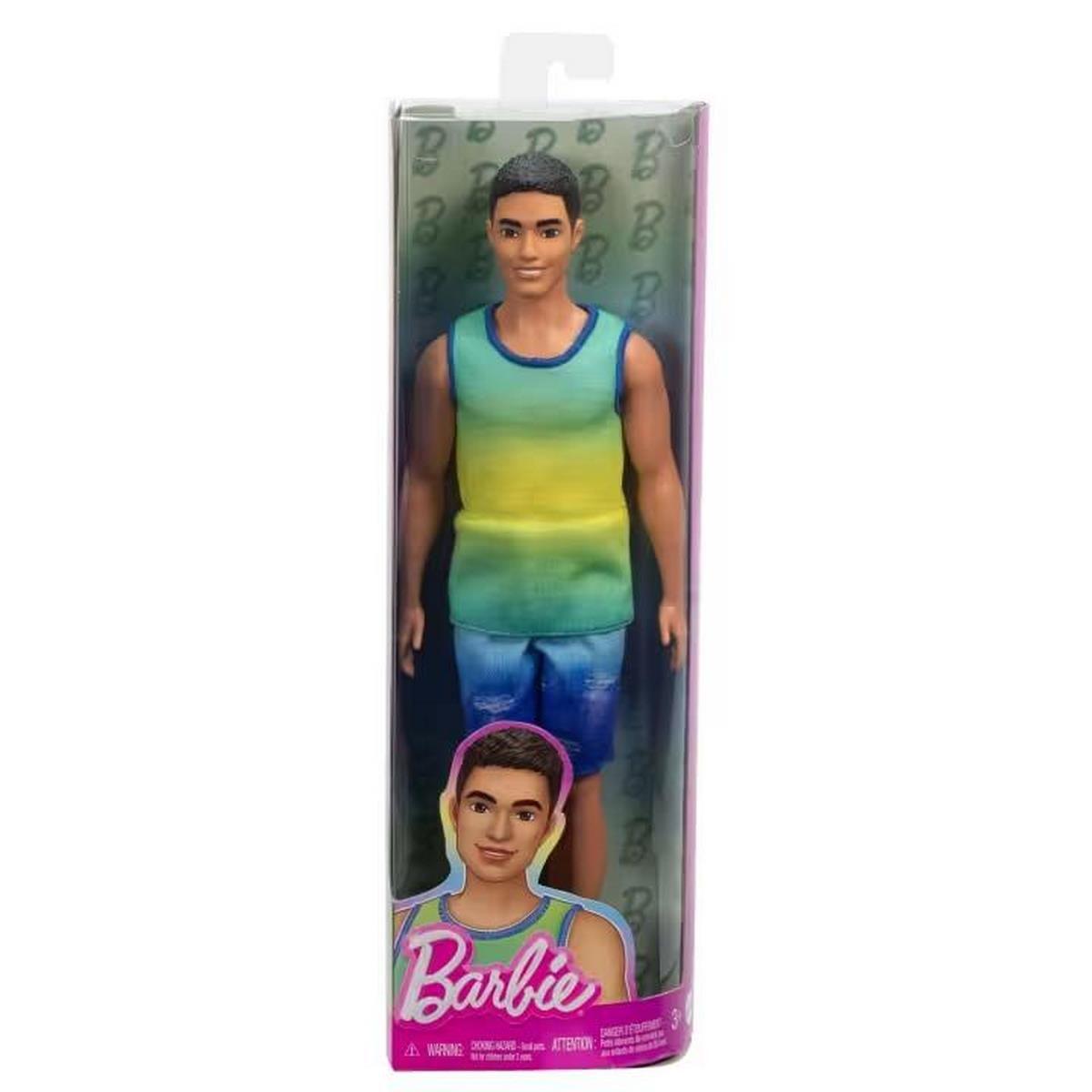 BARBIE FASHIONISTA KEN - CAMISETA SIN MANGAS AZUL Y VERDE-2