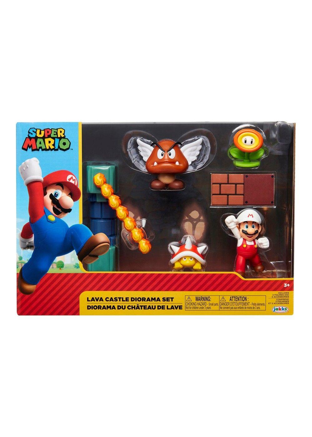 Playset Con Figura 6 Cm Lava Castle Super Mario De Nintendo-3