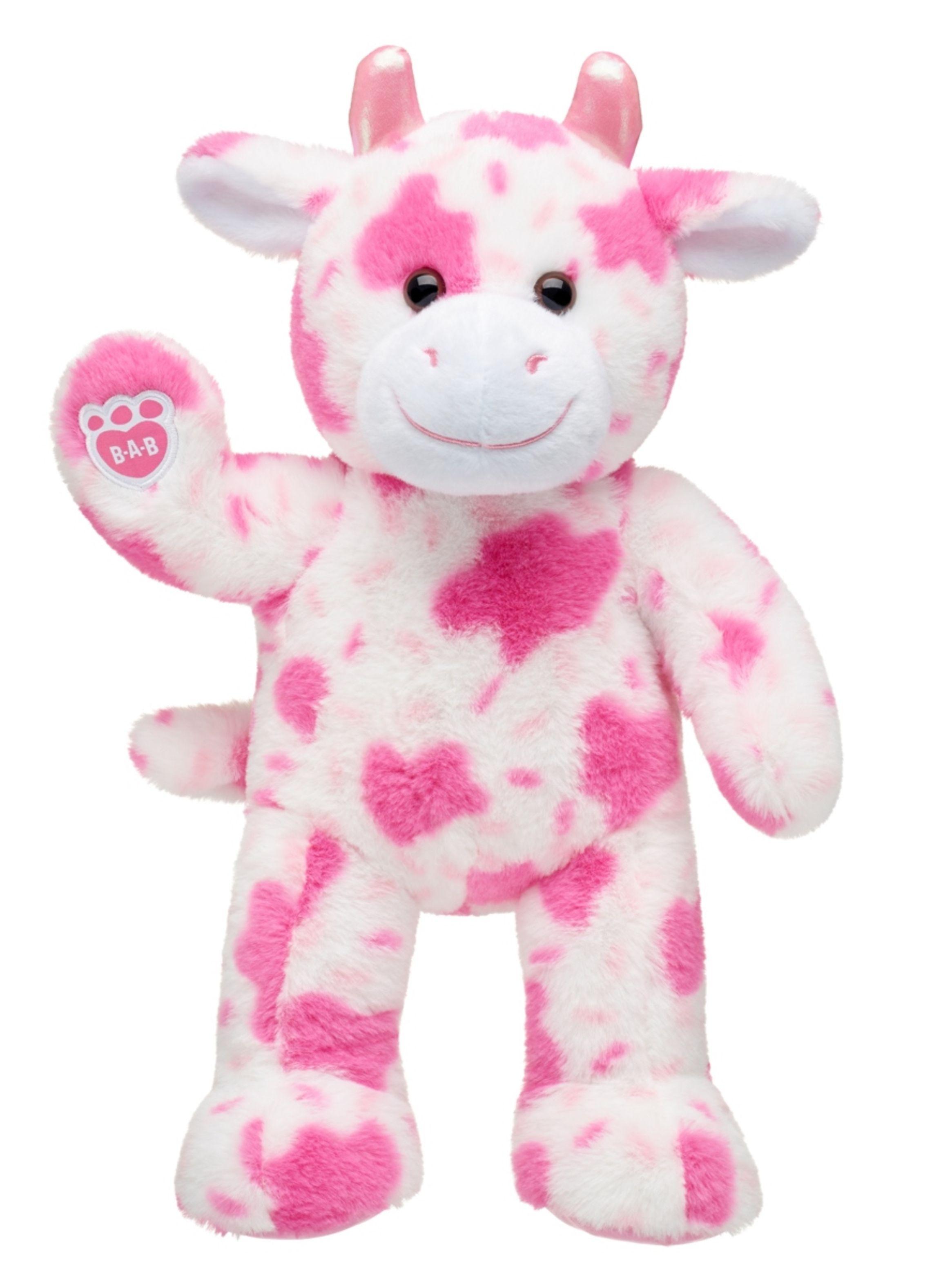 Peluche Vaca Rosa Build-A-Bear-2