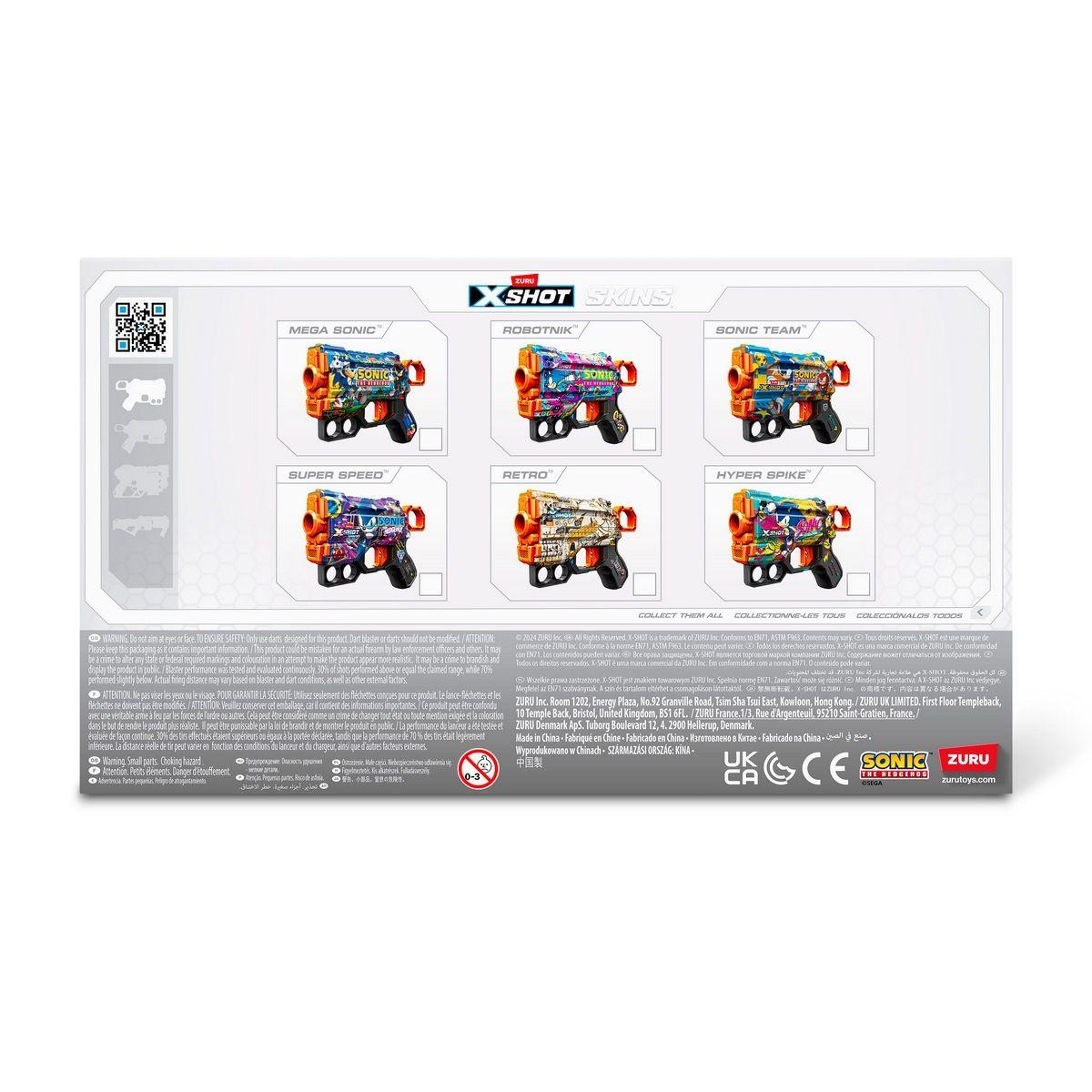 Lanzador de dardos X SHOT Skin Menace colección Sonic-3