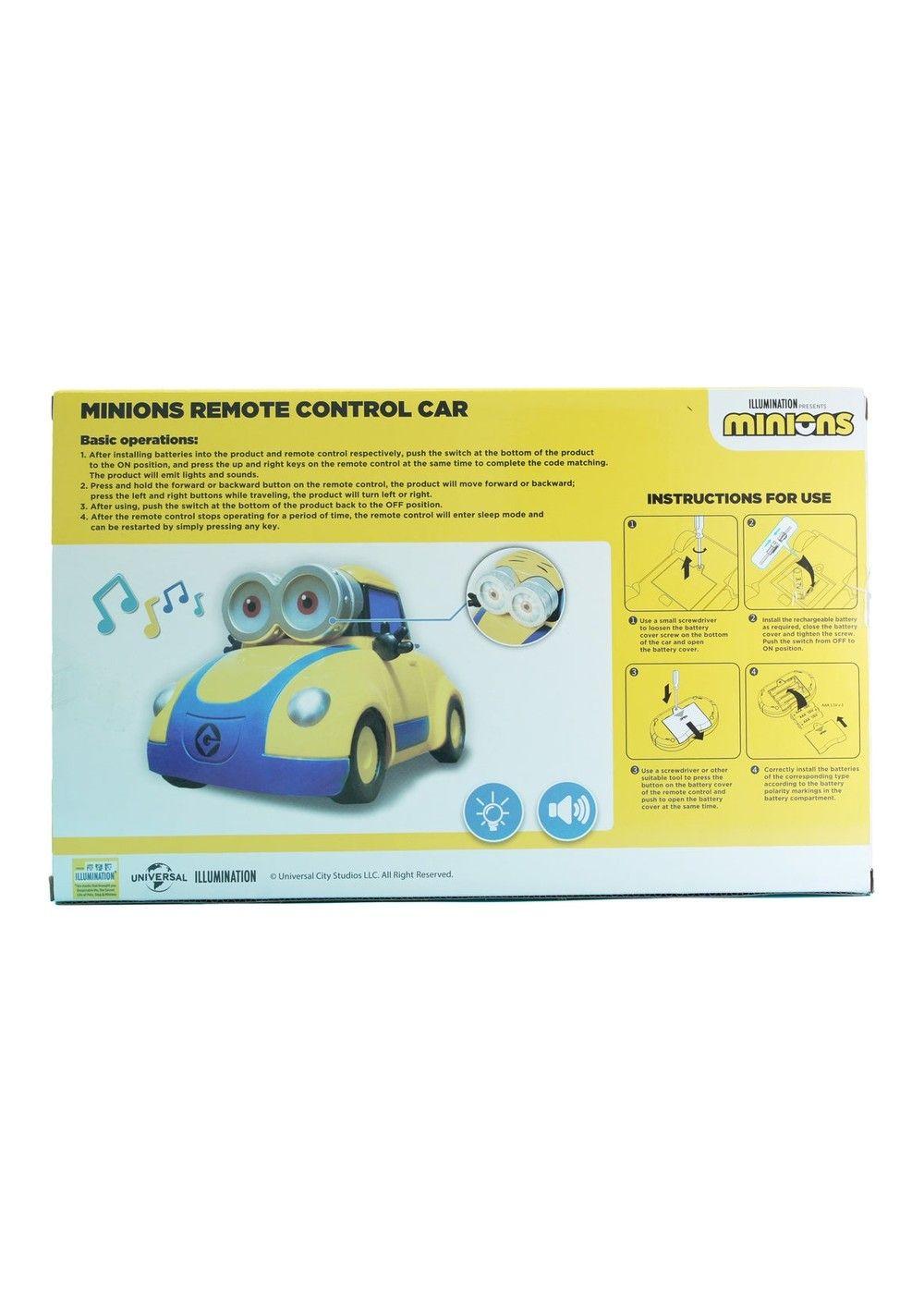 Vehiculo Radiocontrolado con Bateria Recargable Minions-2