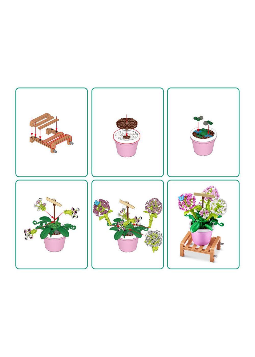 SET BLOQUES GARDEN MAX - CON DIFERENTES MODELOS DE PIEZAS - HYDRANGEA MACROPHYLLA-4