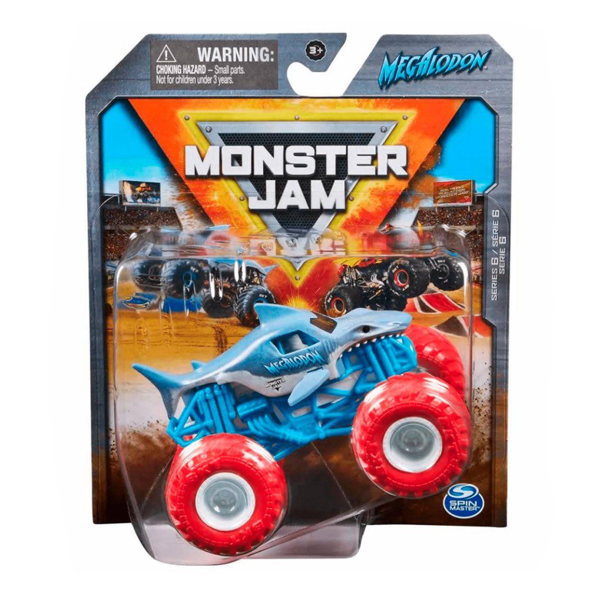 MONSTER JAM VEHICULO METALICO 1:64 - MEGALODON-2