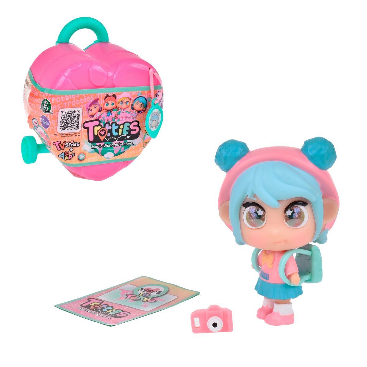 MALETA CORAZON CON MUÑECA MINI TROTTIES - ROSADO-0