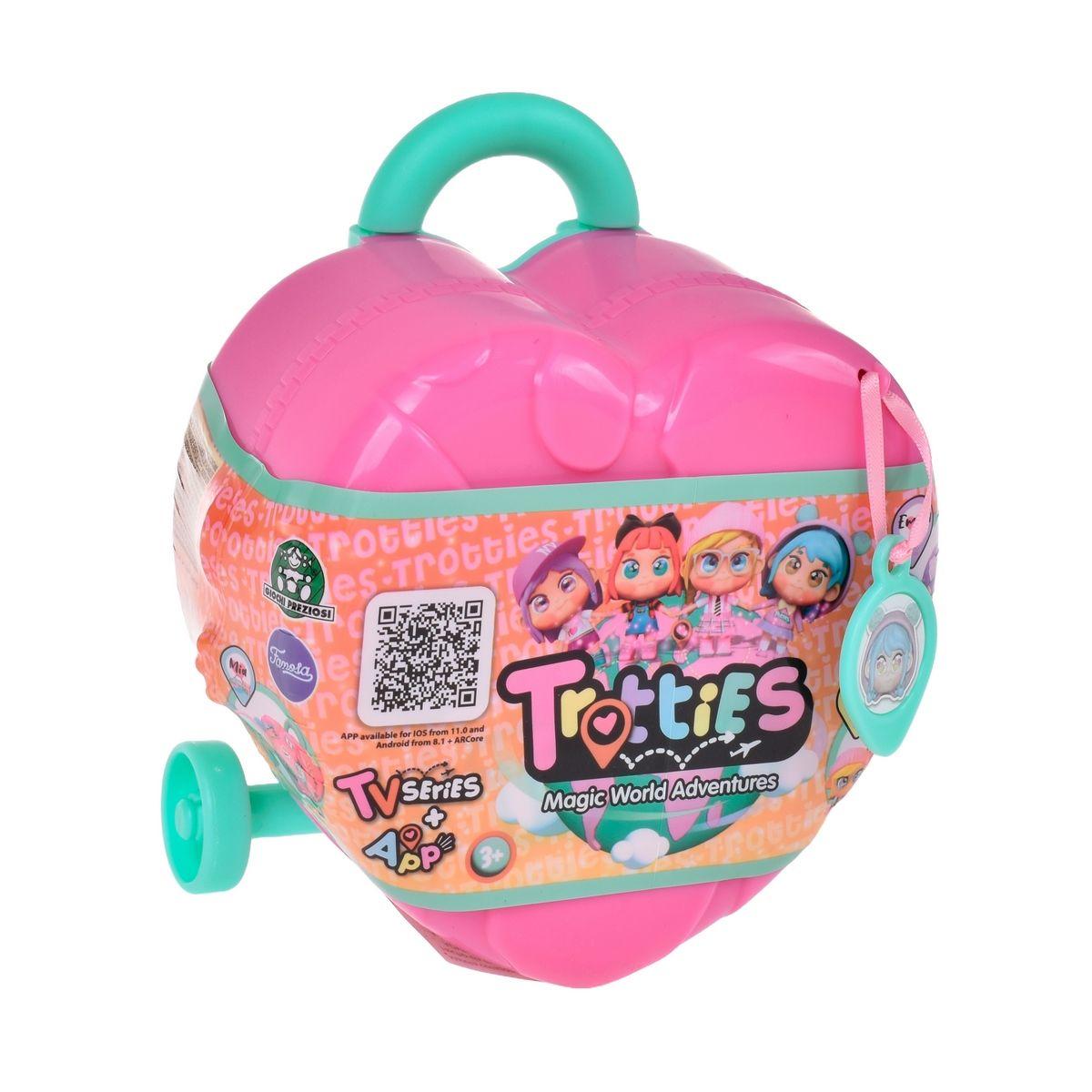 MALETA CORAZON CON MUÑECA MINI TROTTIES - ROSADO-2