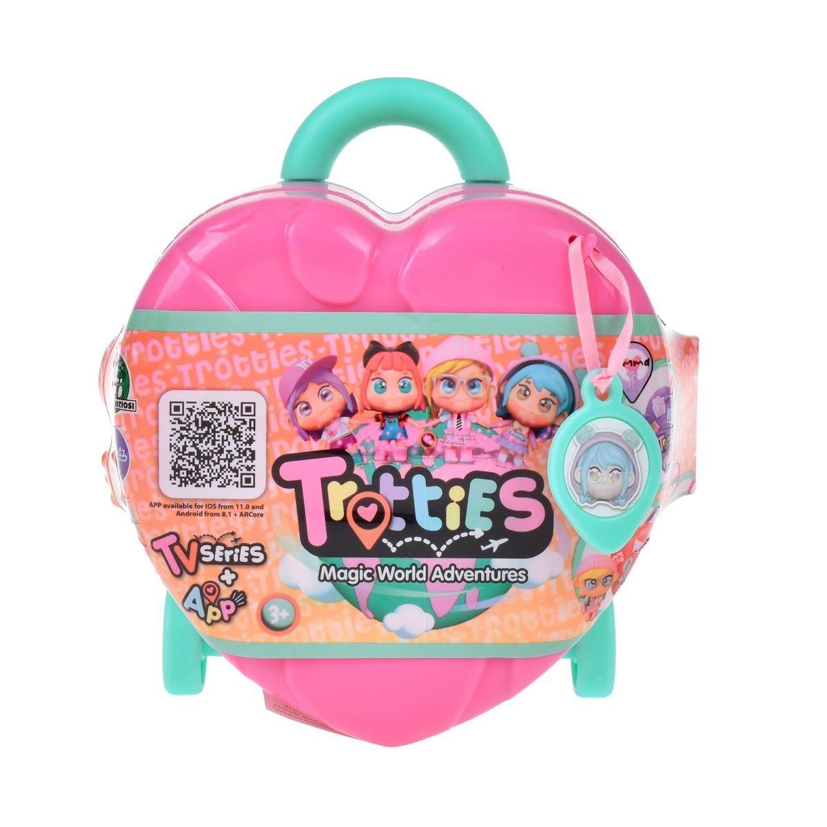 MALETA CORAZON CON MUÑECA MINI TROTTIES - ROSADO-3