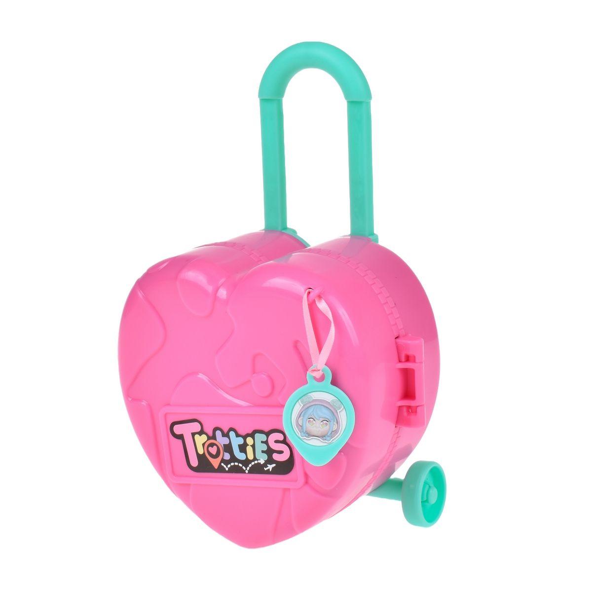 MALETA CORAZON CON MUÑECA MINI TROTTIES - ROSADO-5