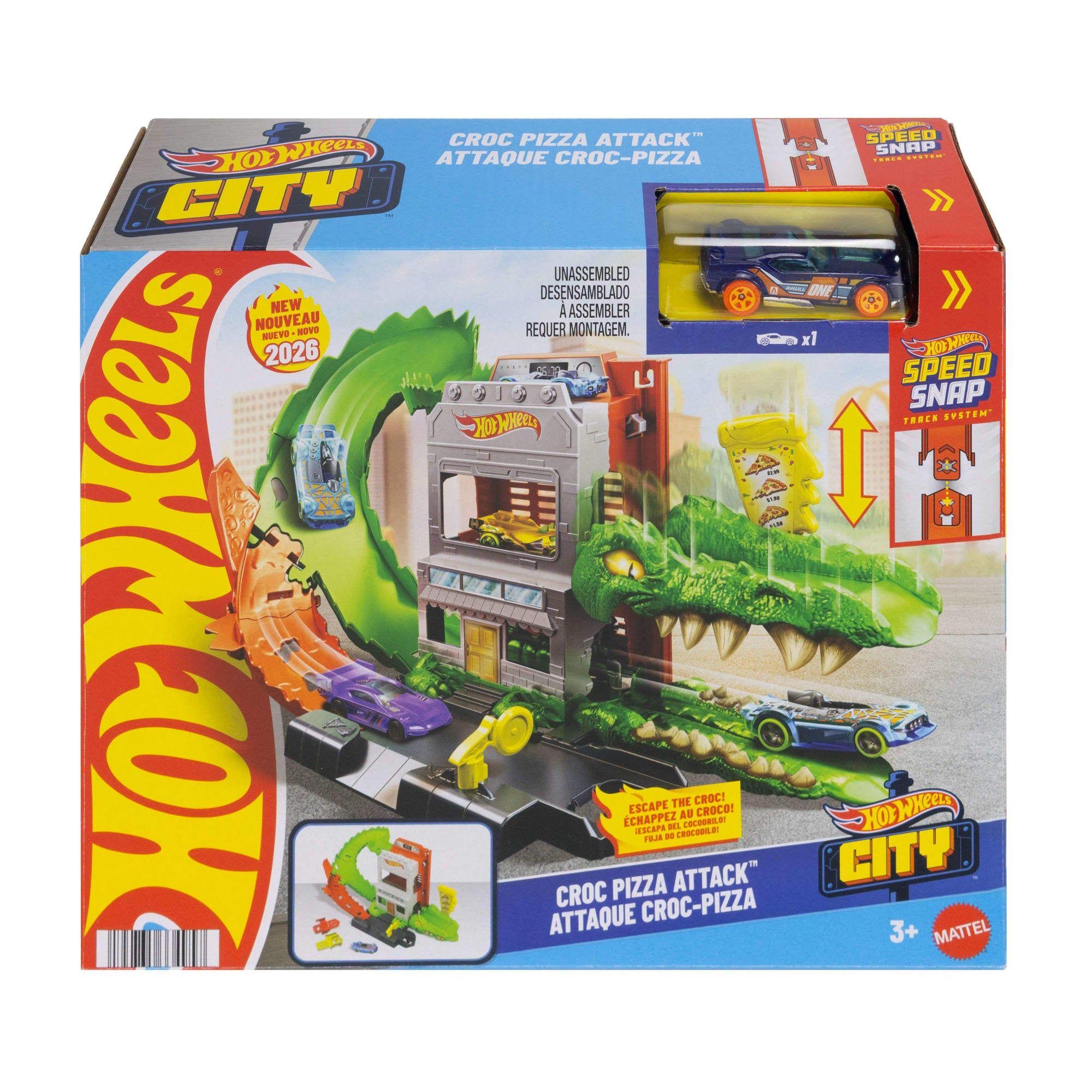 HOT WHEELS PISTAS SORPRESA NÉMESIS - ATAQUE DE COCODRILO-0