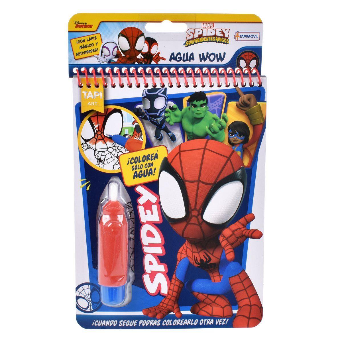 LIBRO  CON LAPIZ MAGICO PARA PINTAR CON AGUA - SPIDEY-2