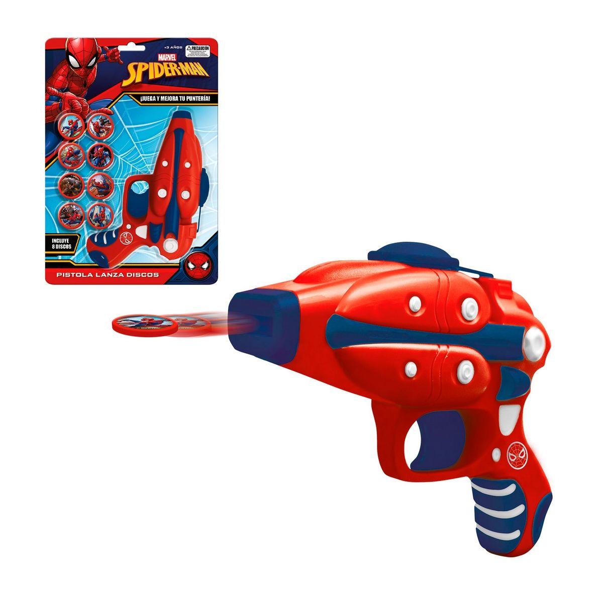 Pistola Lanza Disco Spiderman Marvel-0