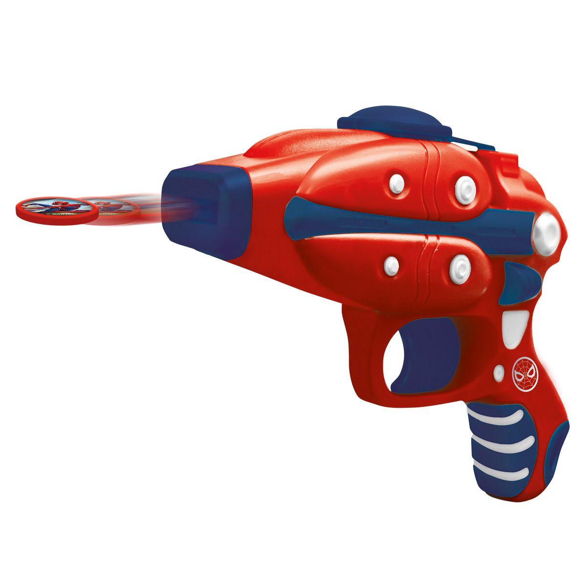 Pistola Lanza Disco Spiderman Marvel-1
