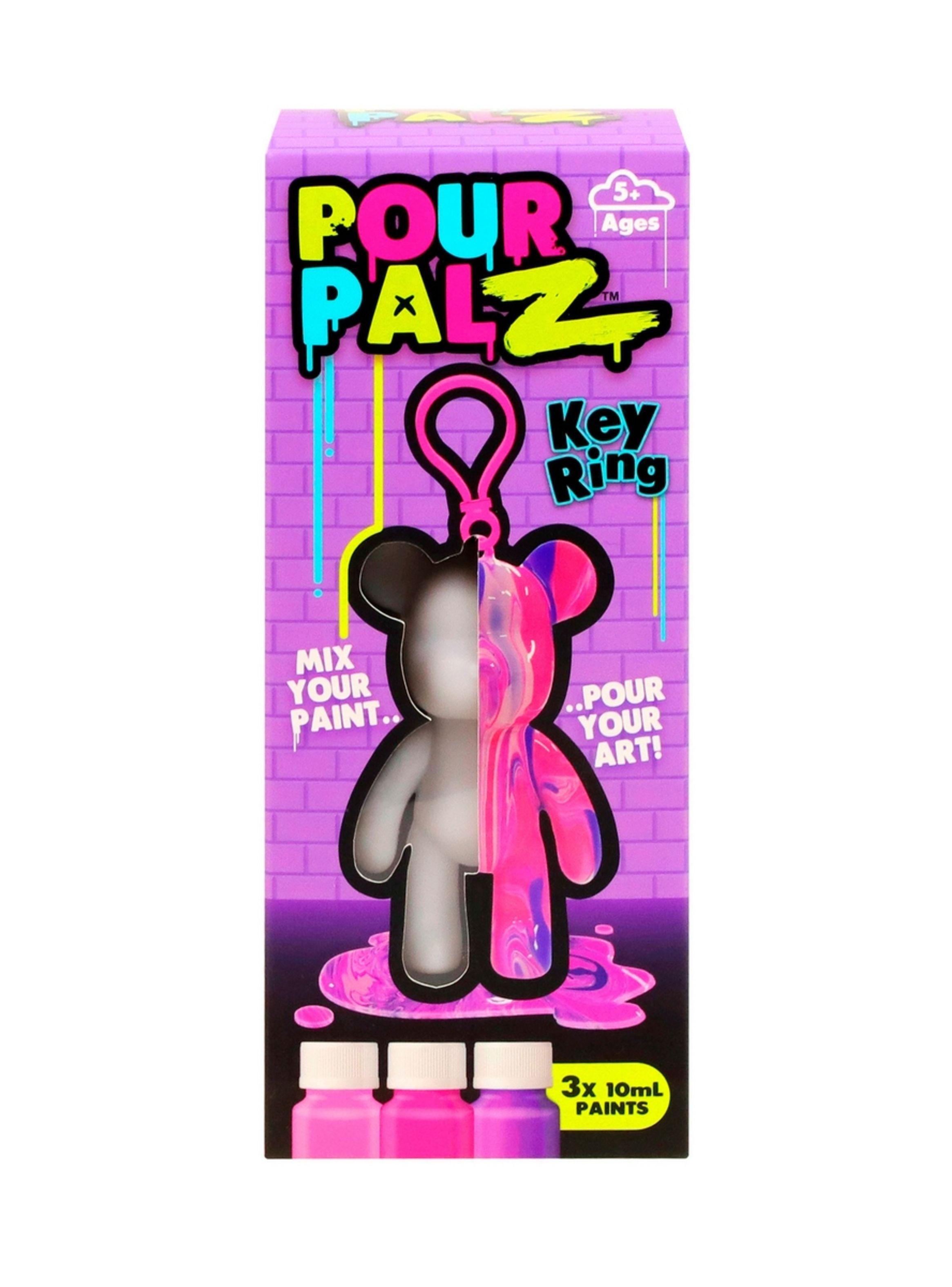 Oso Llavero Para Pintar Pour Palz - Morado-2