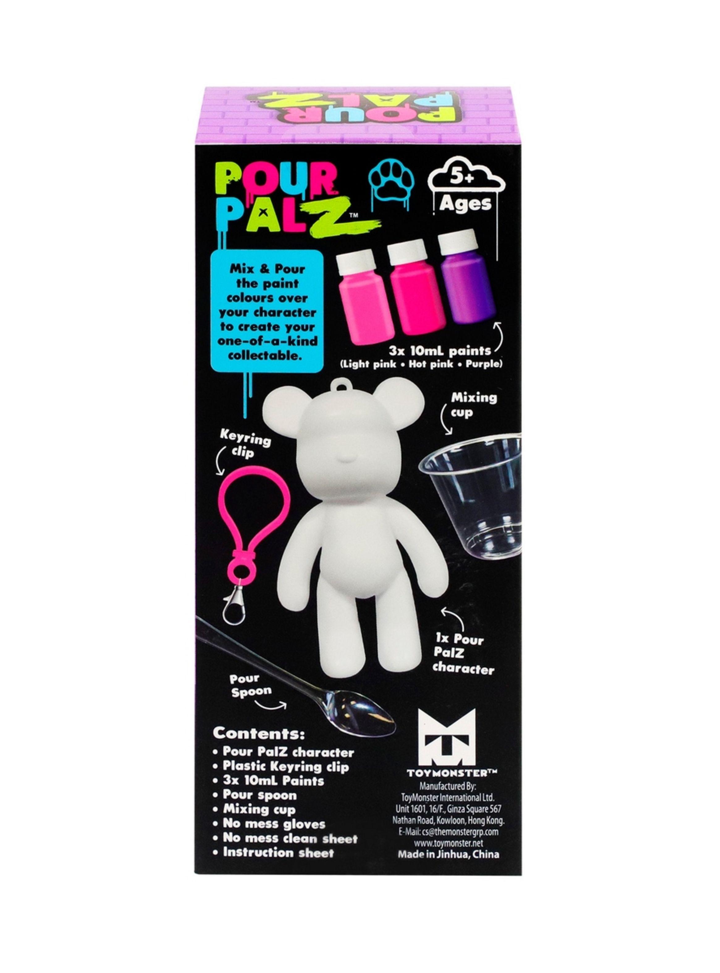 Oso Llavero Para Pintar Pour Palz - Morado-3