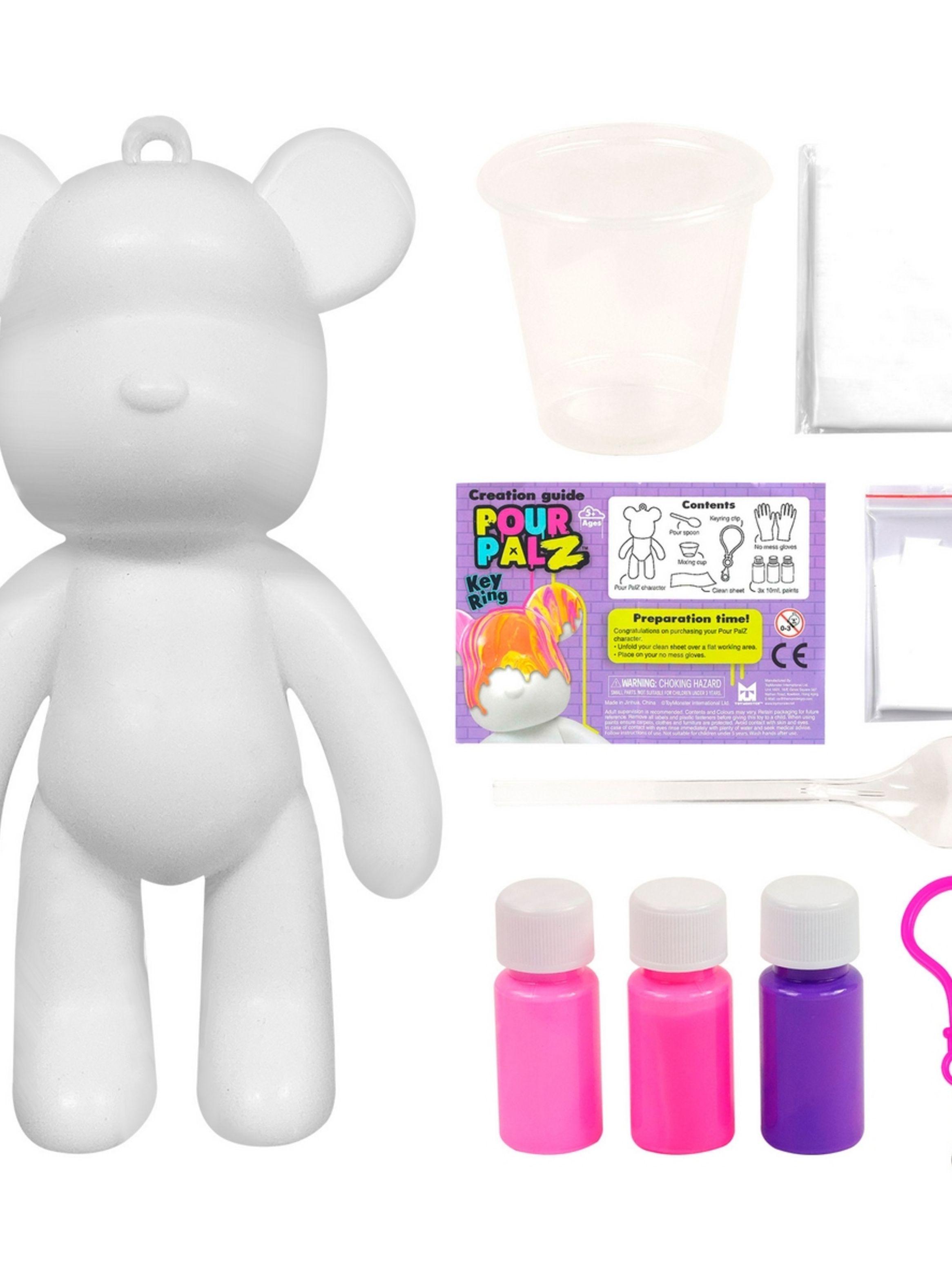 Oso Llavero Para Pintar Pour Palz - Morado-4