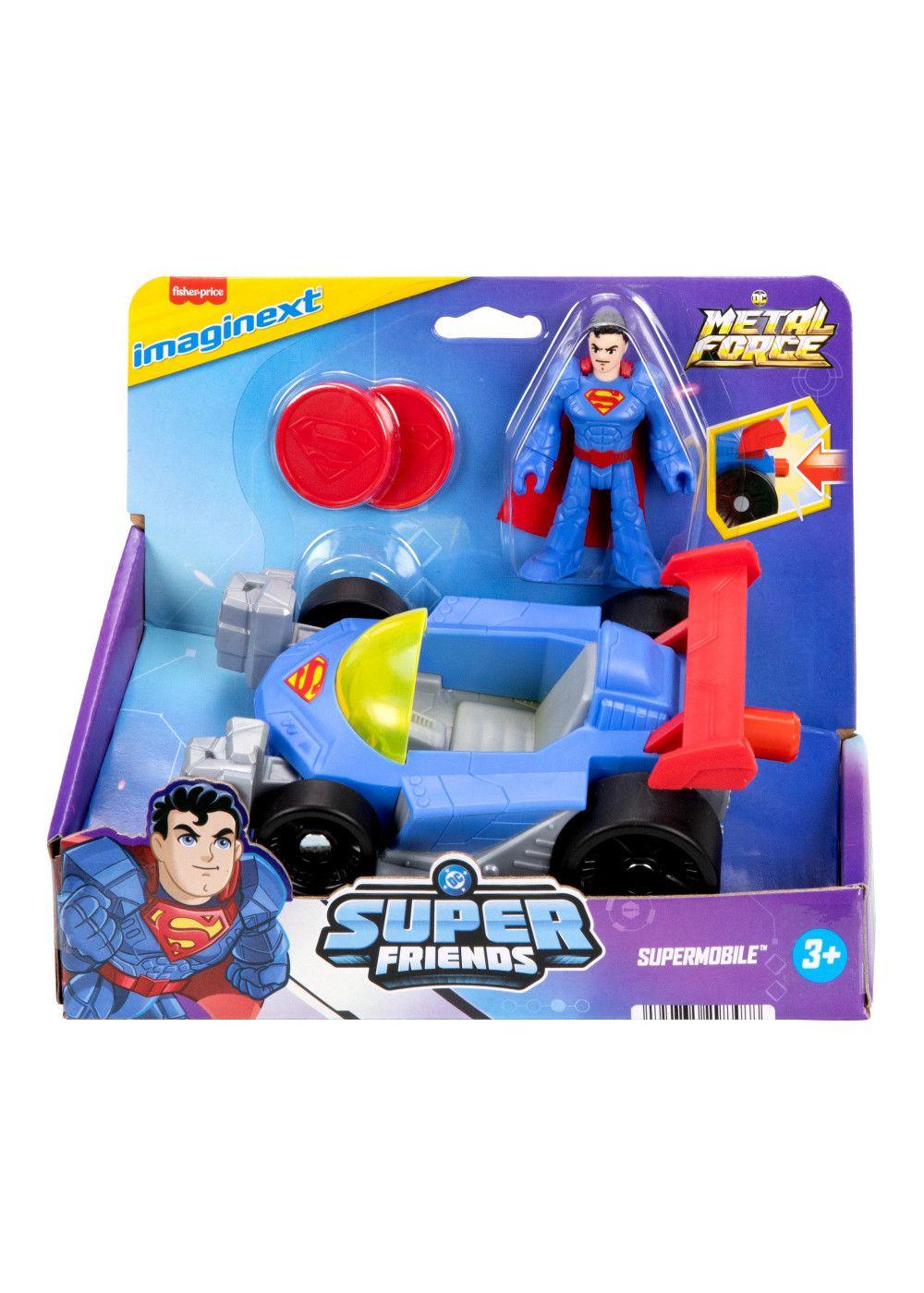 Imaginext Dc Super Friends Superman Vehículo Lanzador-0
