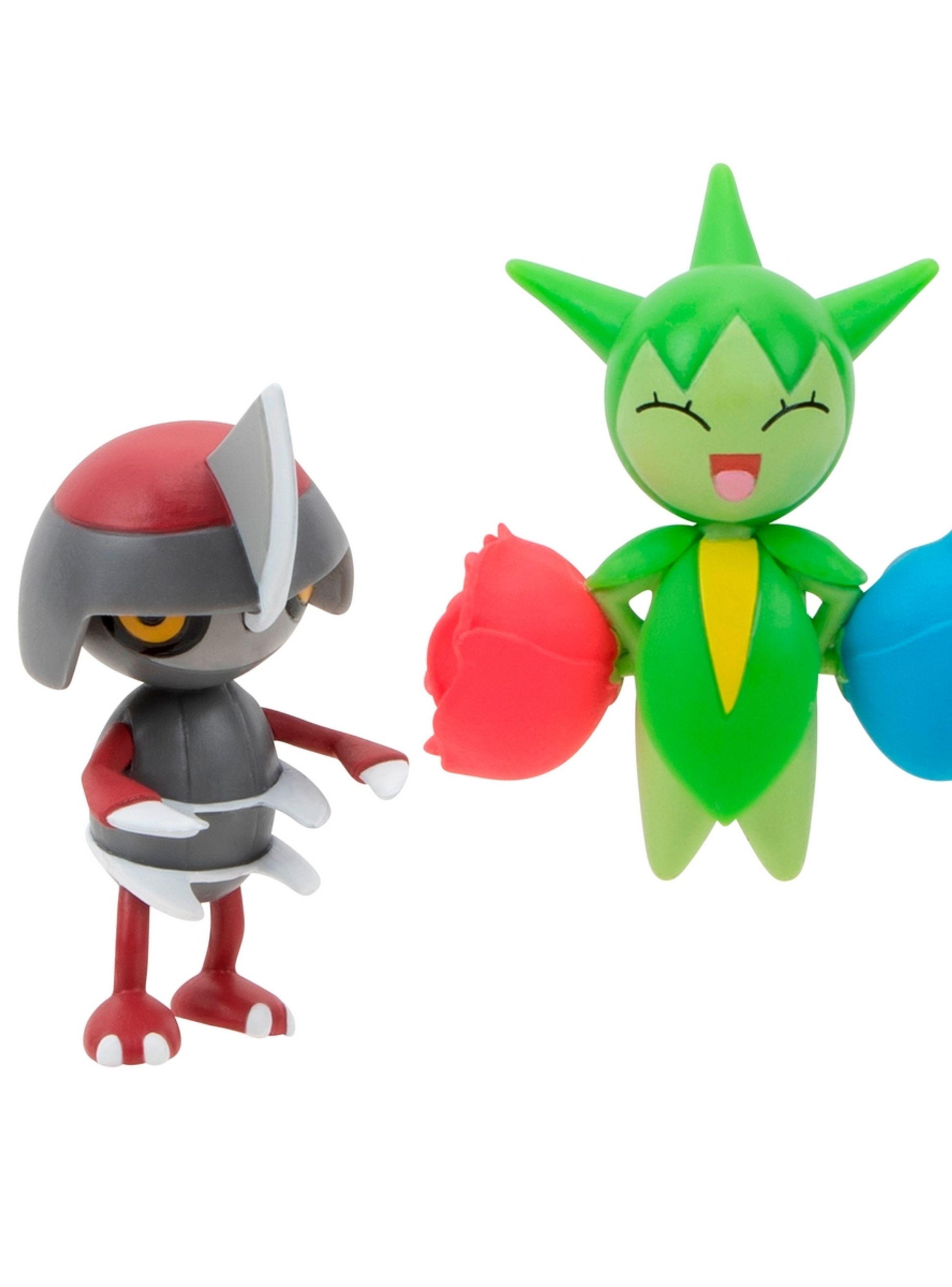 Set 2 figuras de entre 5 a 8 cm pokémon - roselia + pawniard-2