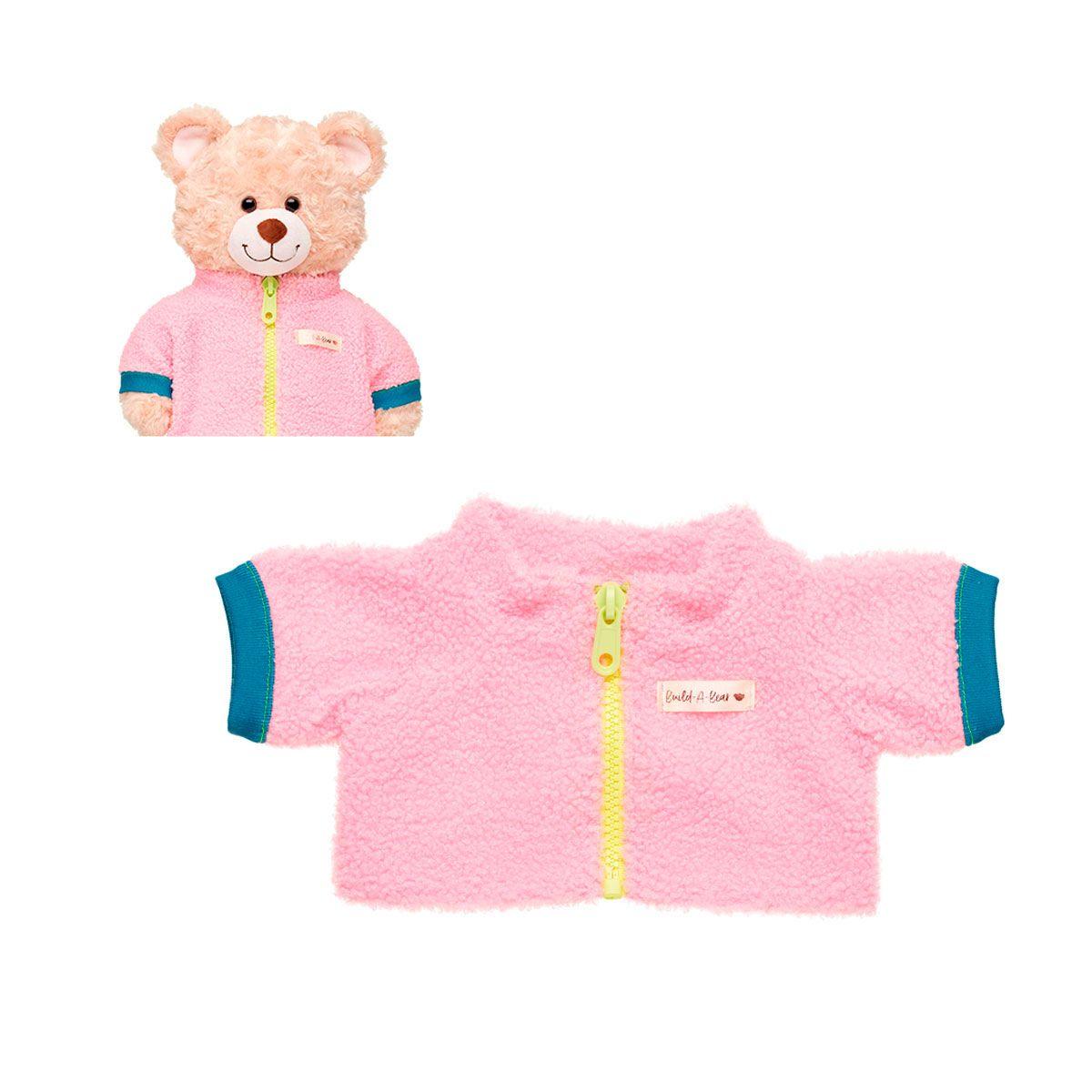Chaqueta Sherpa Rosada Build-A-Bear-0