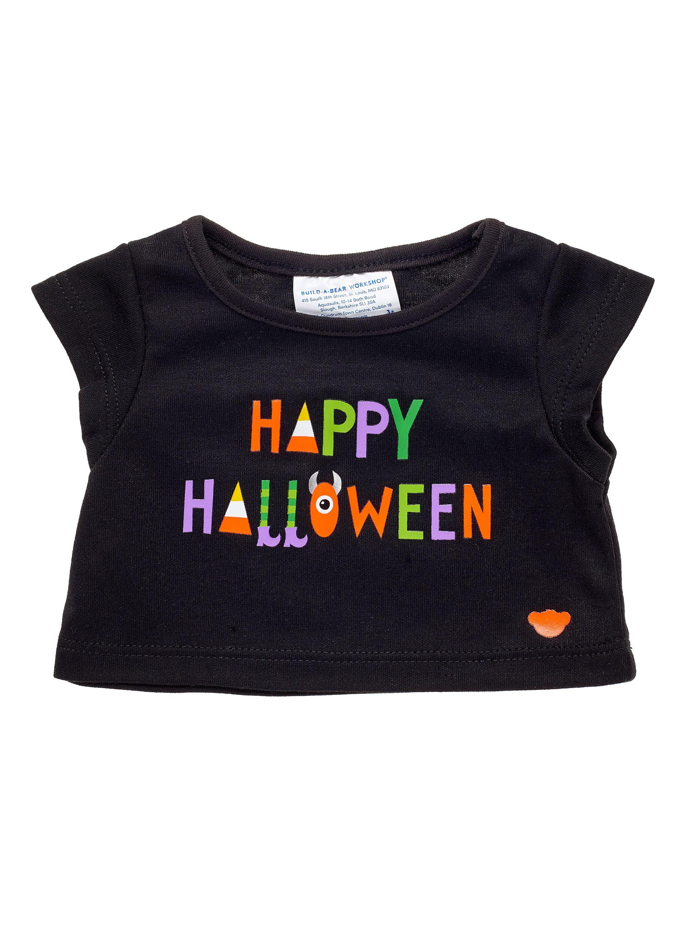 Polera Negra Happy Halloween Build-A-Bear-0