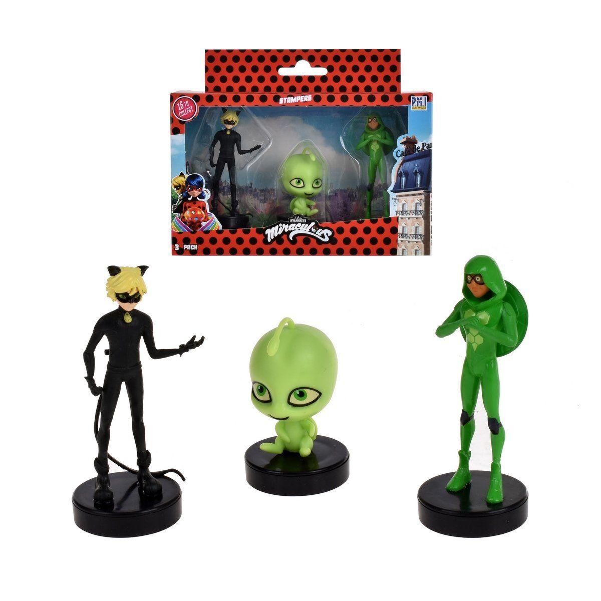 Pack 3 Figuras Timbre Miraculous - Wayzz-2
