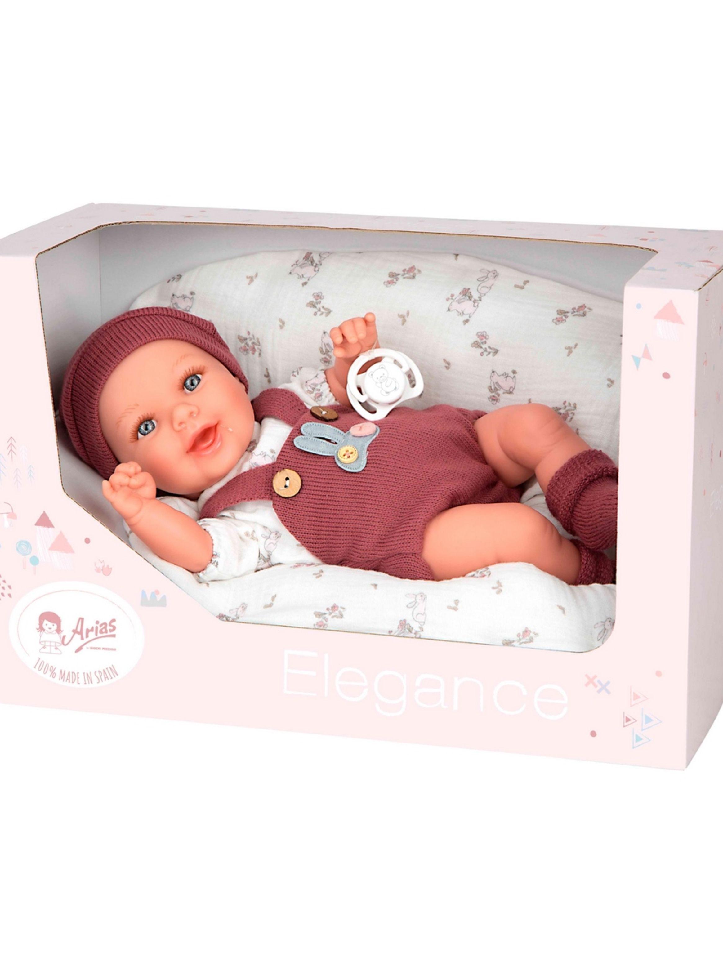 Muñeco De Peso Elegance Gadi Granate Con Cojín 35 Cm Arias-1