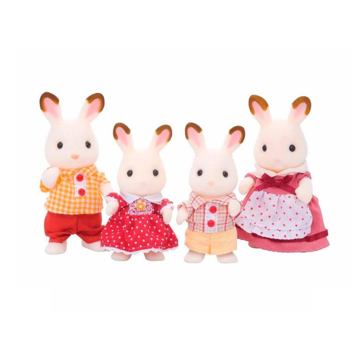 FAMILIA CONEJO CHOCOLATE  SYLVANIAN FAMILIES-2