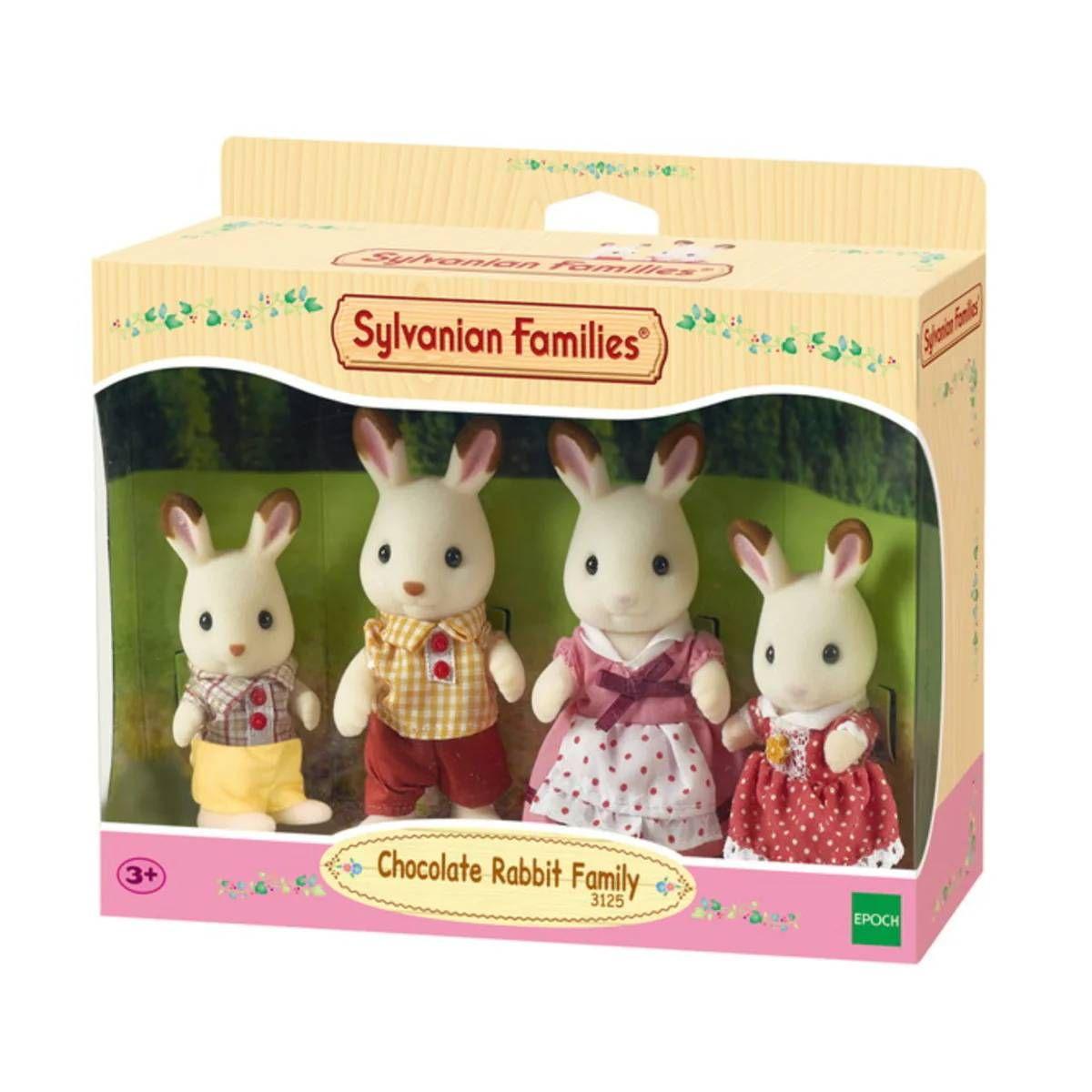 FAMILIA CONEJO CHOCOLATE  SYLVANIAN FAMILIES-5