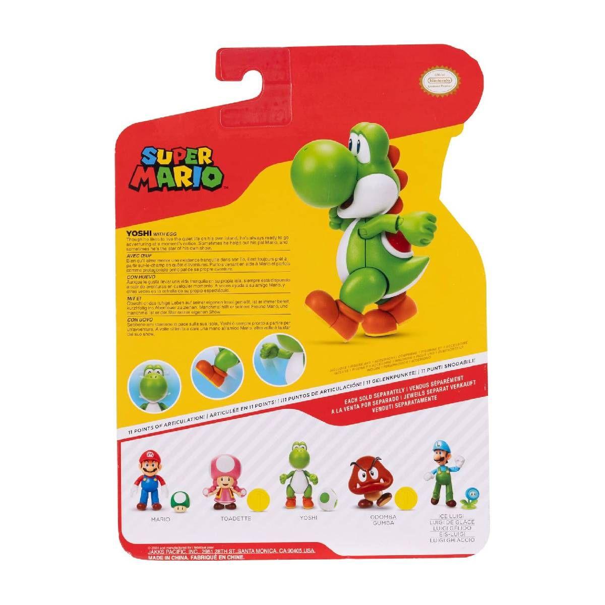 Super Mario Figura 10 Cm Nintendo - Yoshi-5